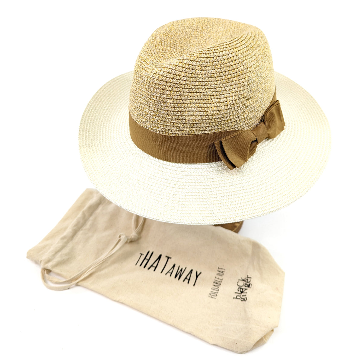 Black Ginger 601-107 Two Tone Panama Folding Hat Natural – Smyth Patterson