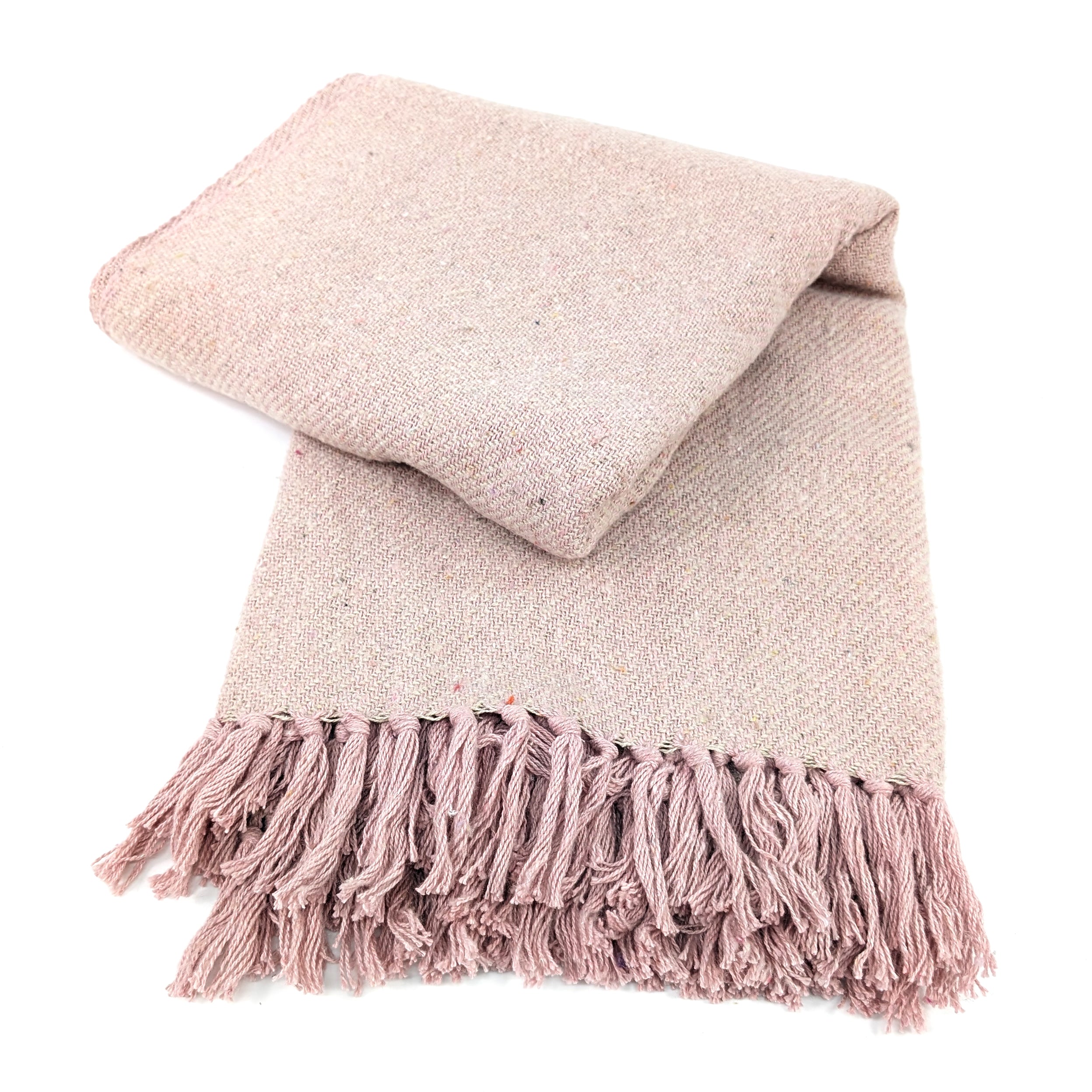 Luxury Tasseled Throws - Fair Trade Recycled Cotton