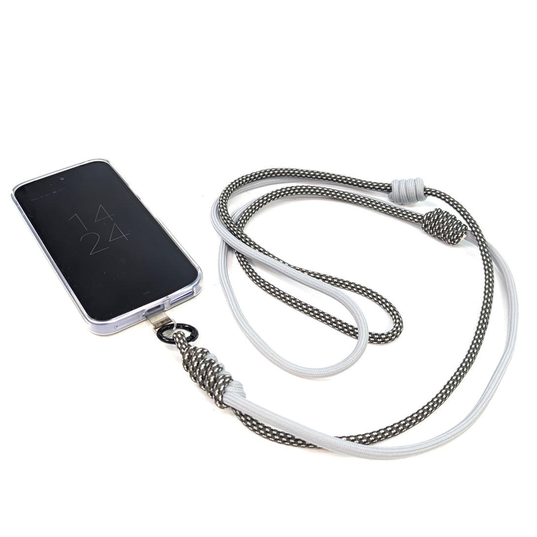 Crossbody Double Adjustable Phone Strap - Grey