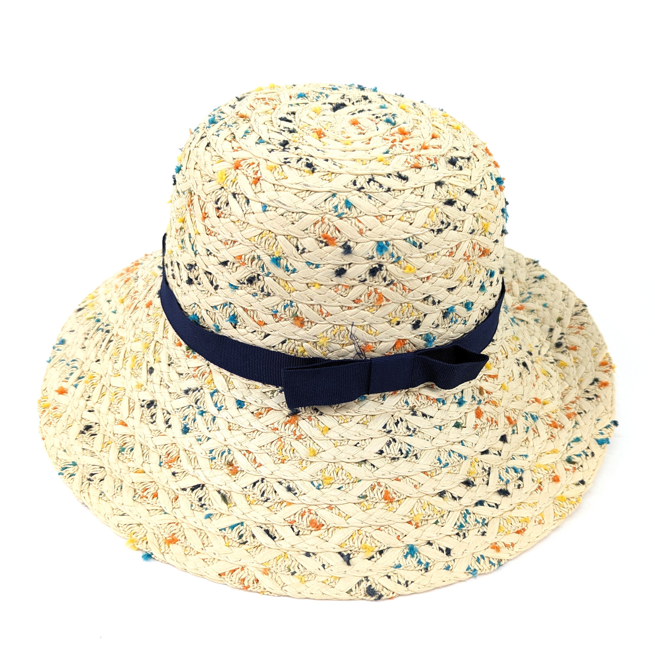 Confetti Cloche Foldable Hat - Cream