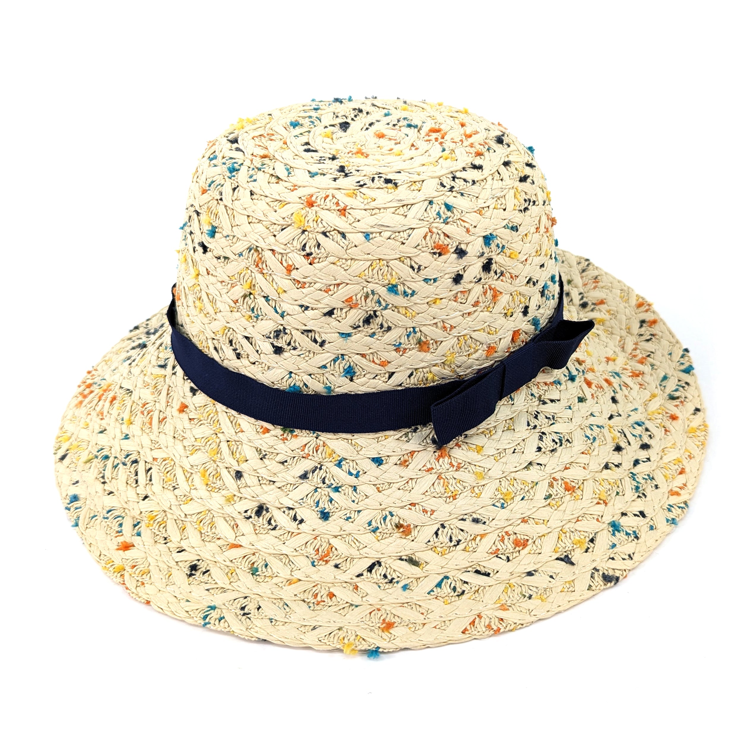 Confetti Cloche Foldable Hat - Cream