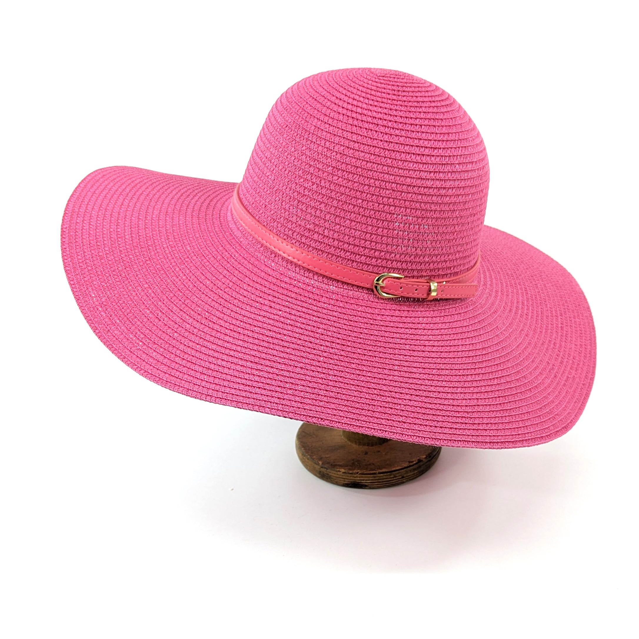 Bright and Bold Wide Brim Foldable Hat - Fuchsia