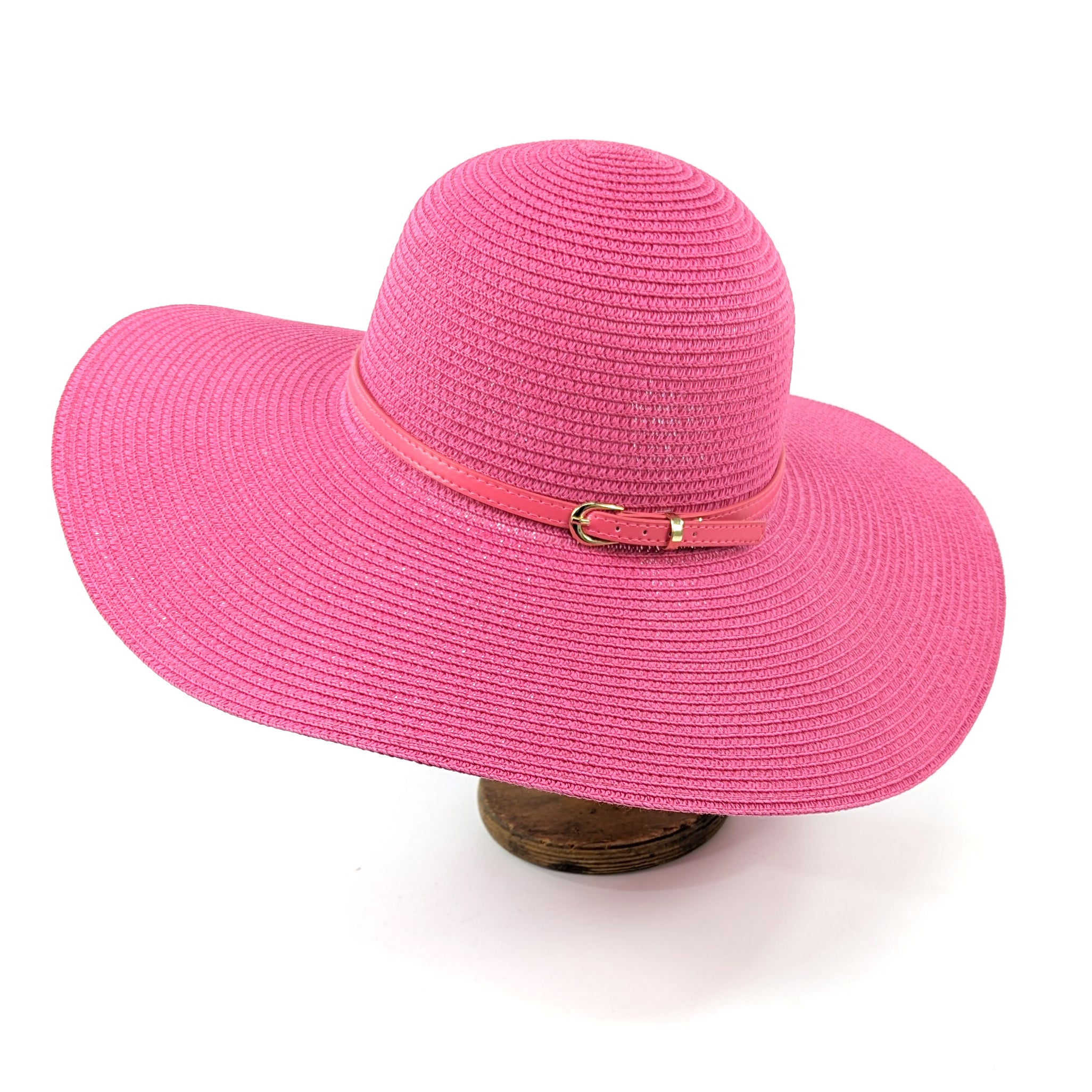 Bright and Bold Wide Brim Foldable Hat - Fuchsia