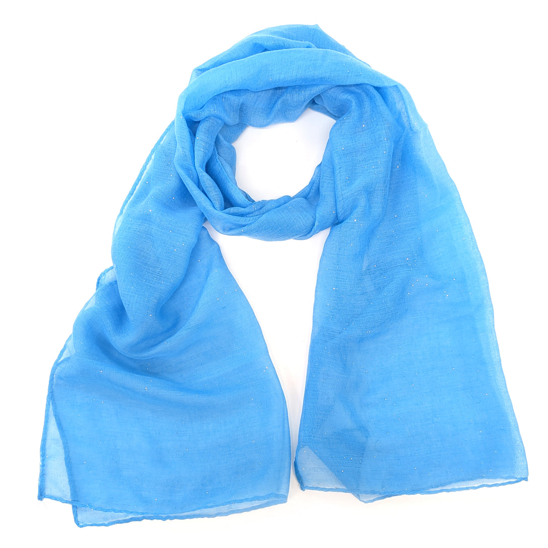 Viano Sparkle Scarf Light Blue
