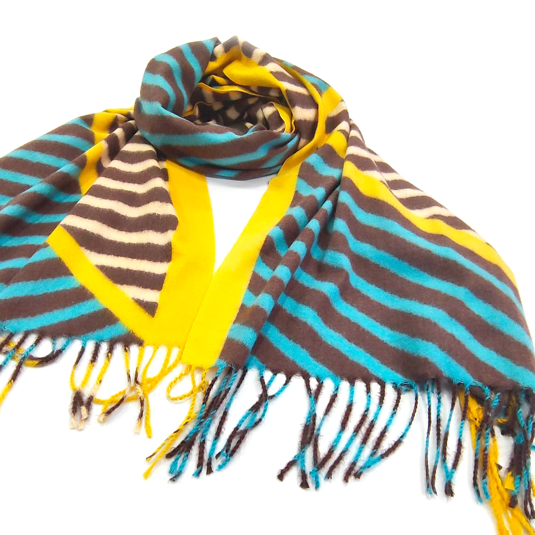 Contrasting Lines,  Thick Oversized Scarf