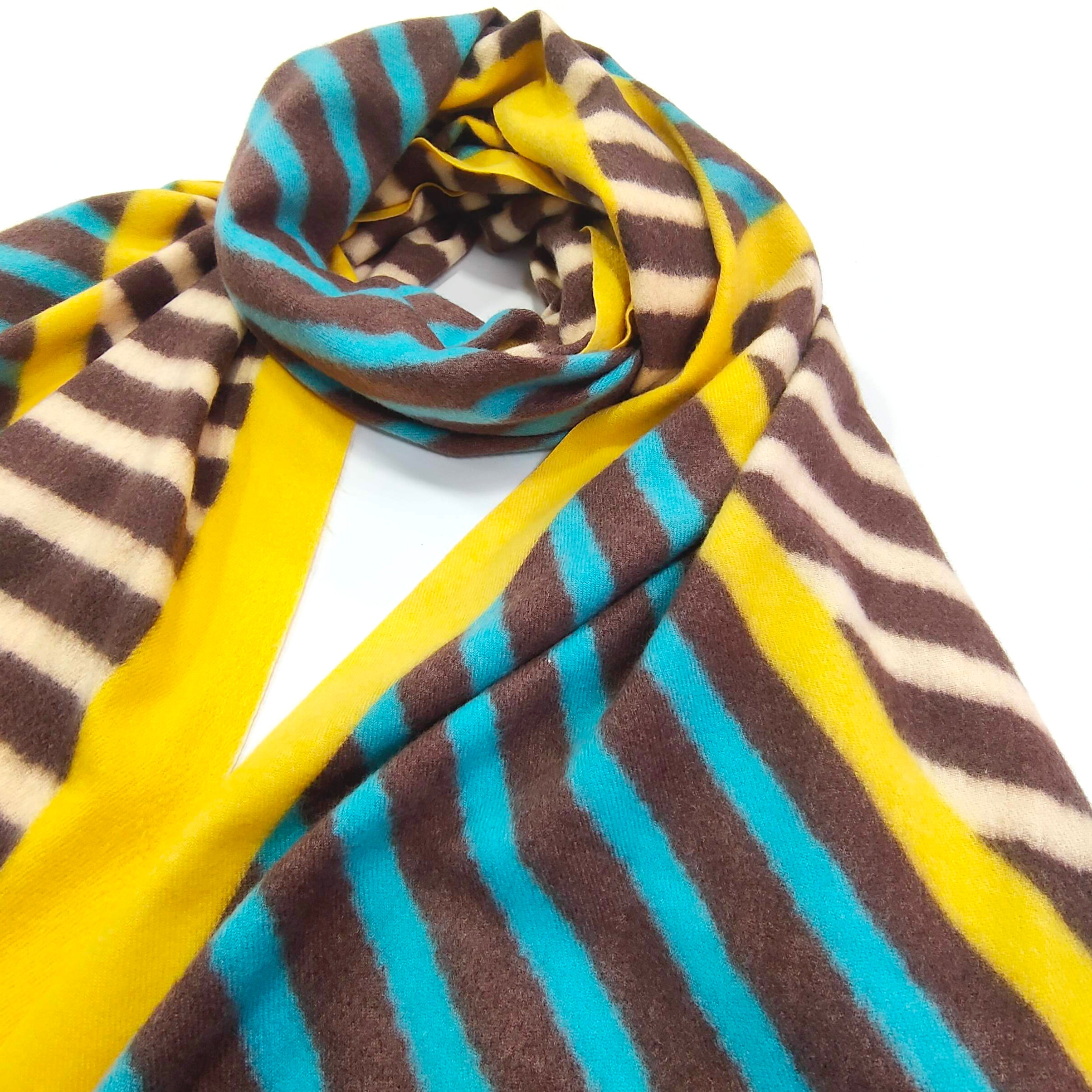 Contrasting Lines,  Thick Oversized Scarf