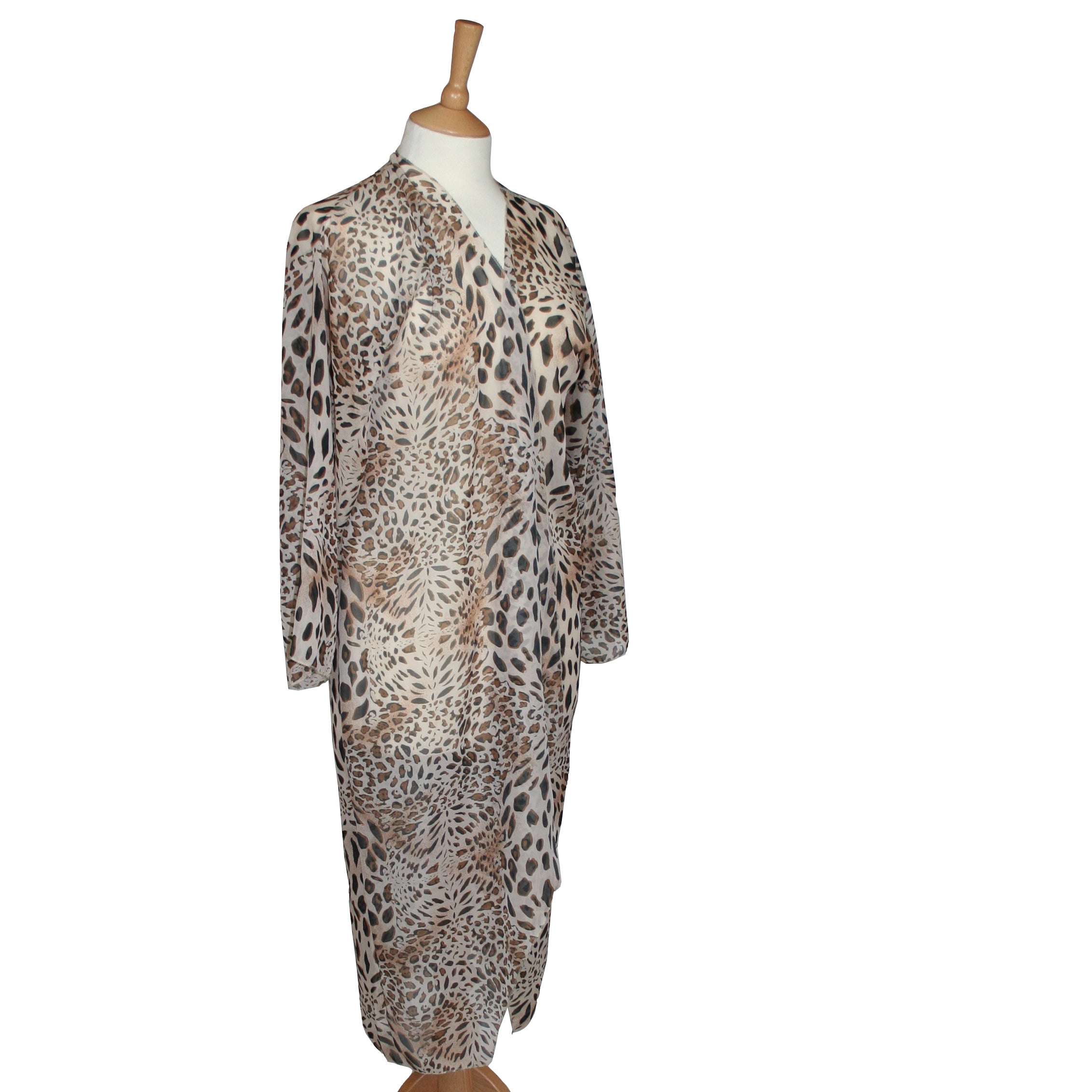 Long Animal Print Kaftan