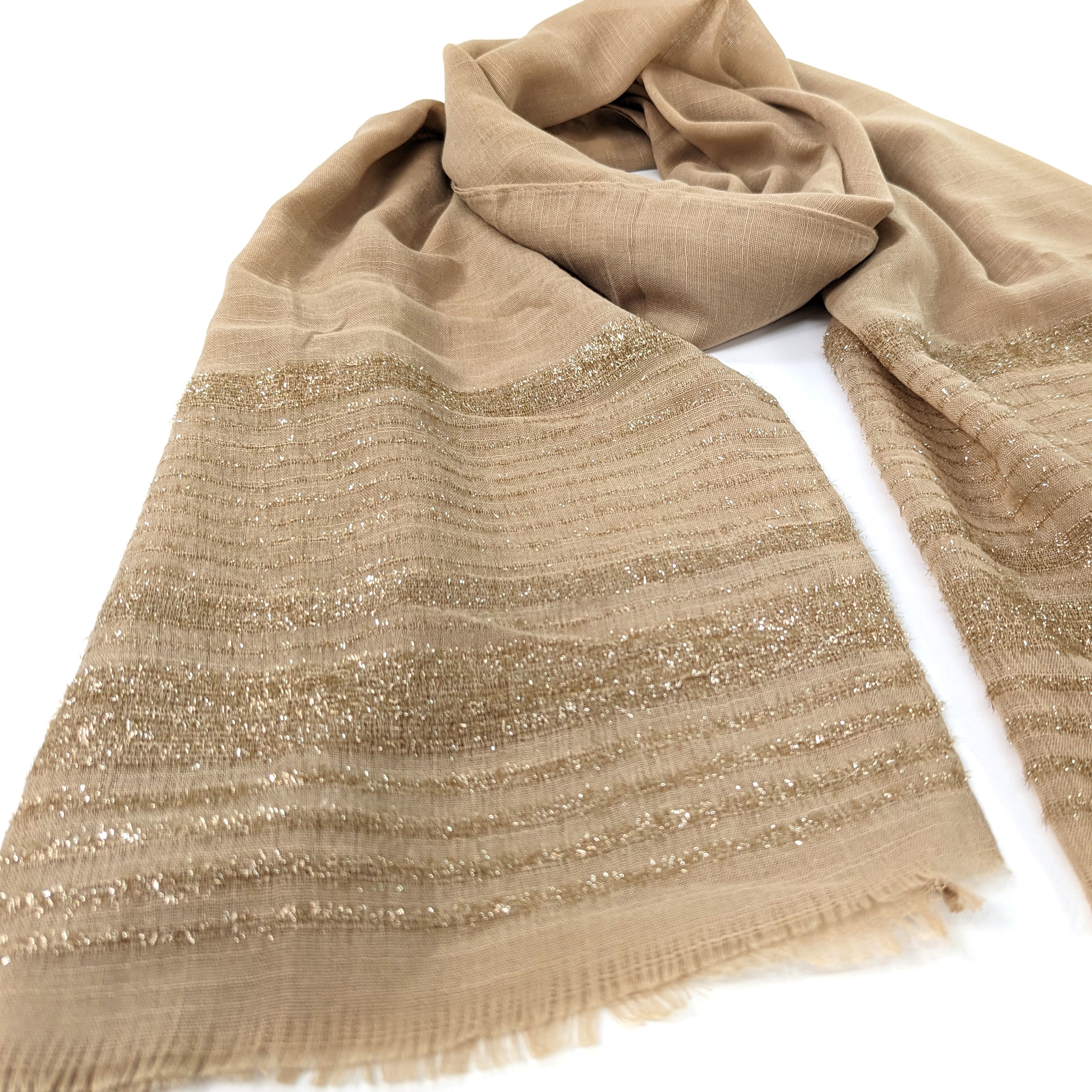 Shimmering Lined Scarf