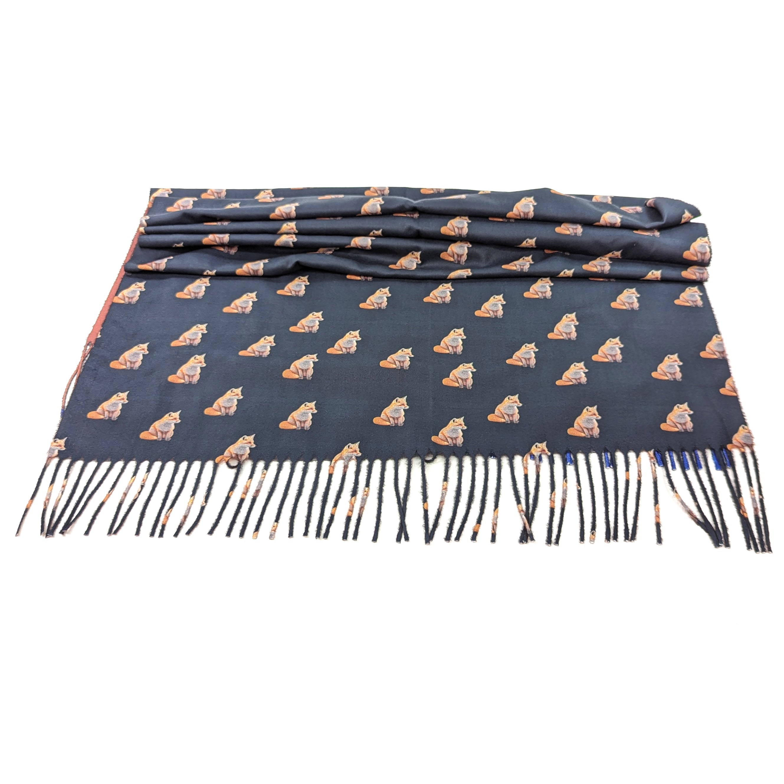 Midnight Fox Pashmina Style Scarf - Exclusive Design