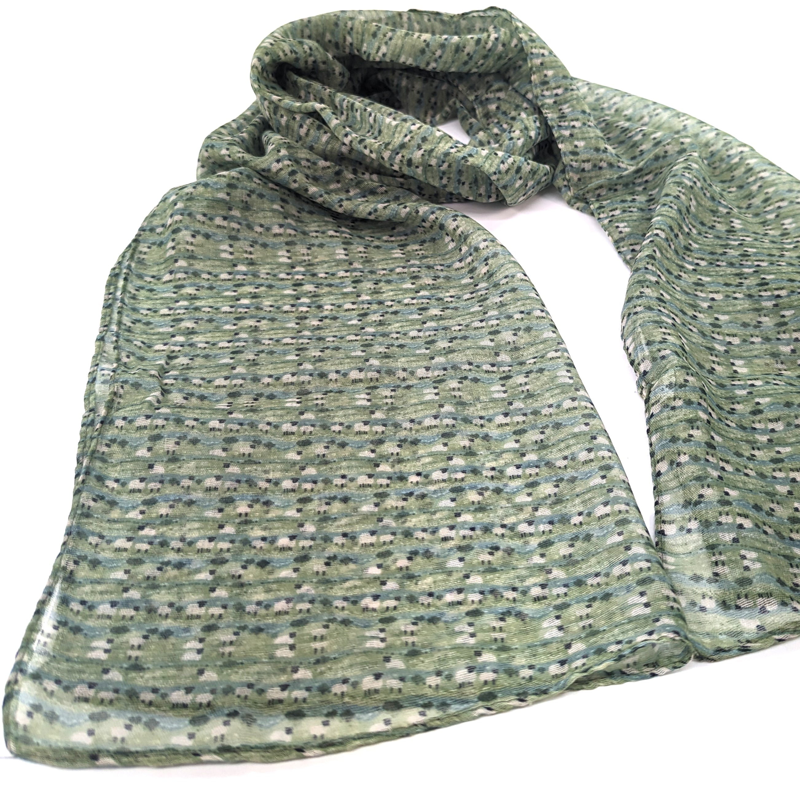 Meadow of Sheep Scarf - Exclusive Design