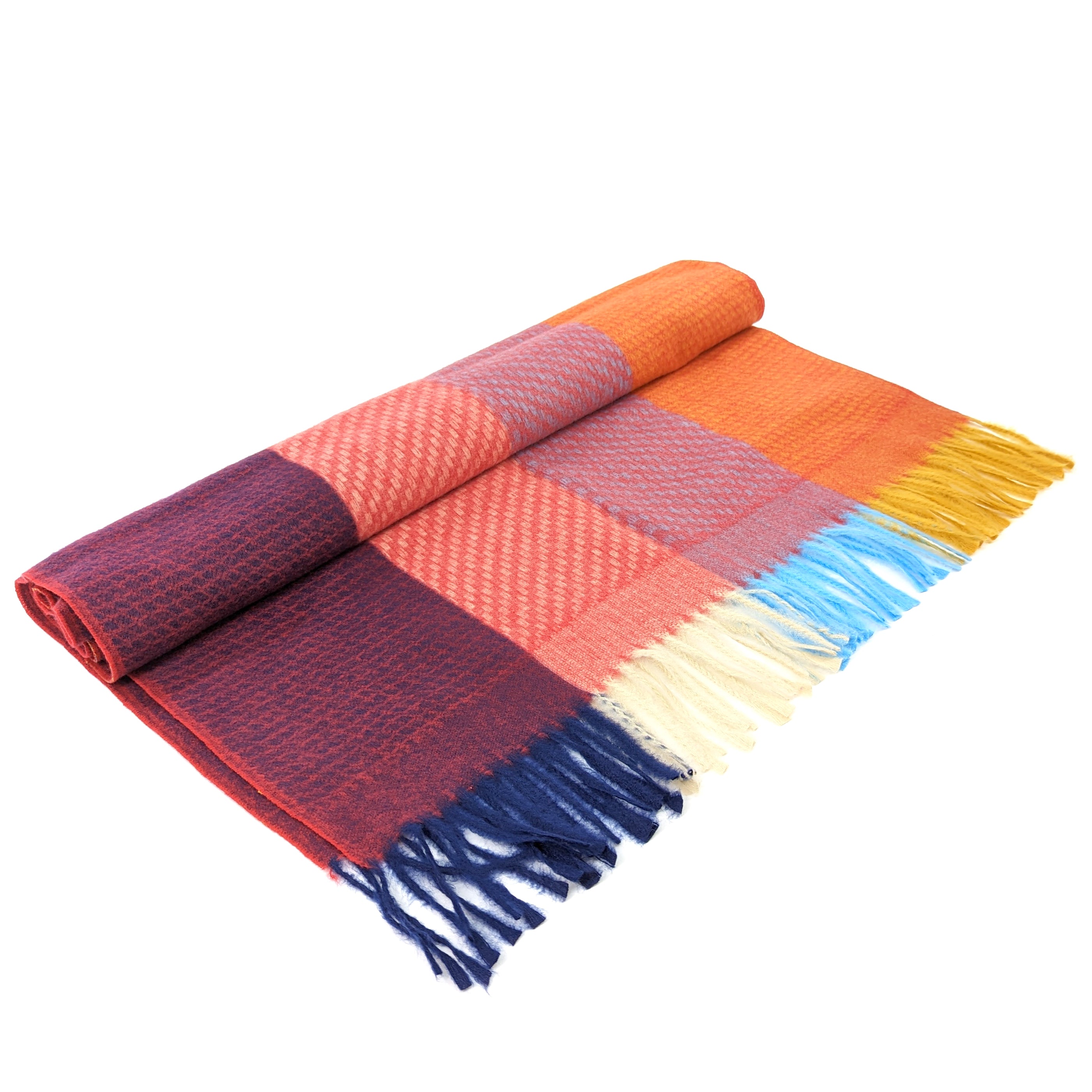 Diagonal Lined Winter Scarf