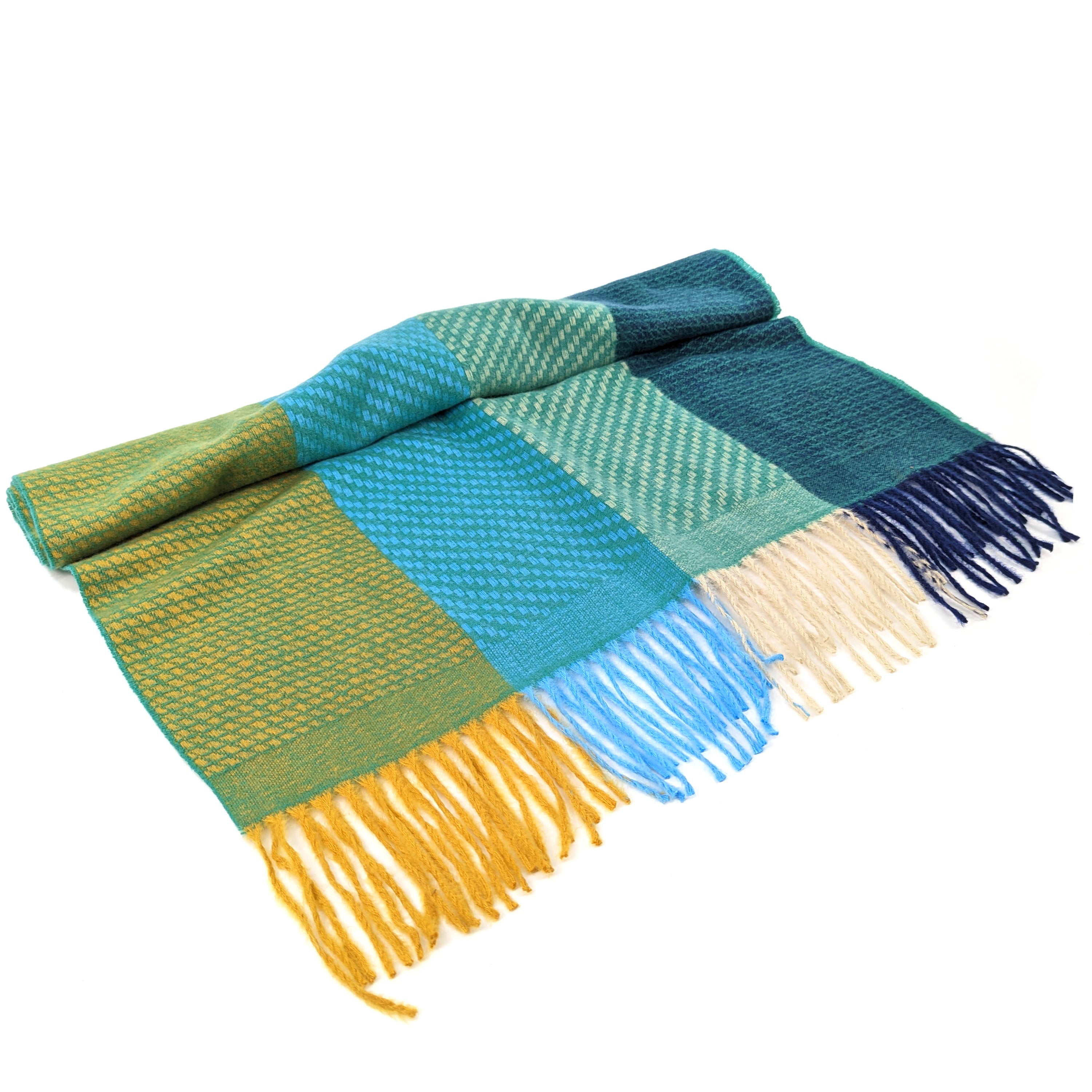 Diagonal Lined Winter Scarf