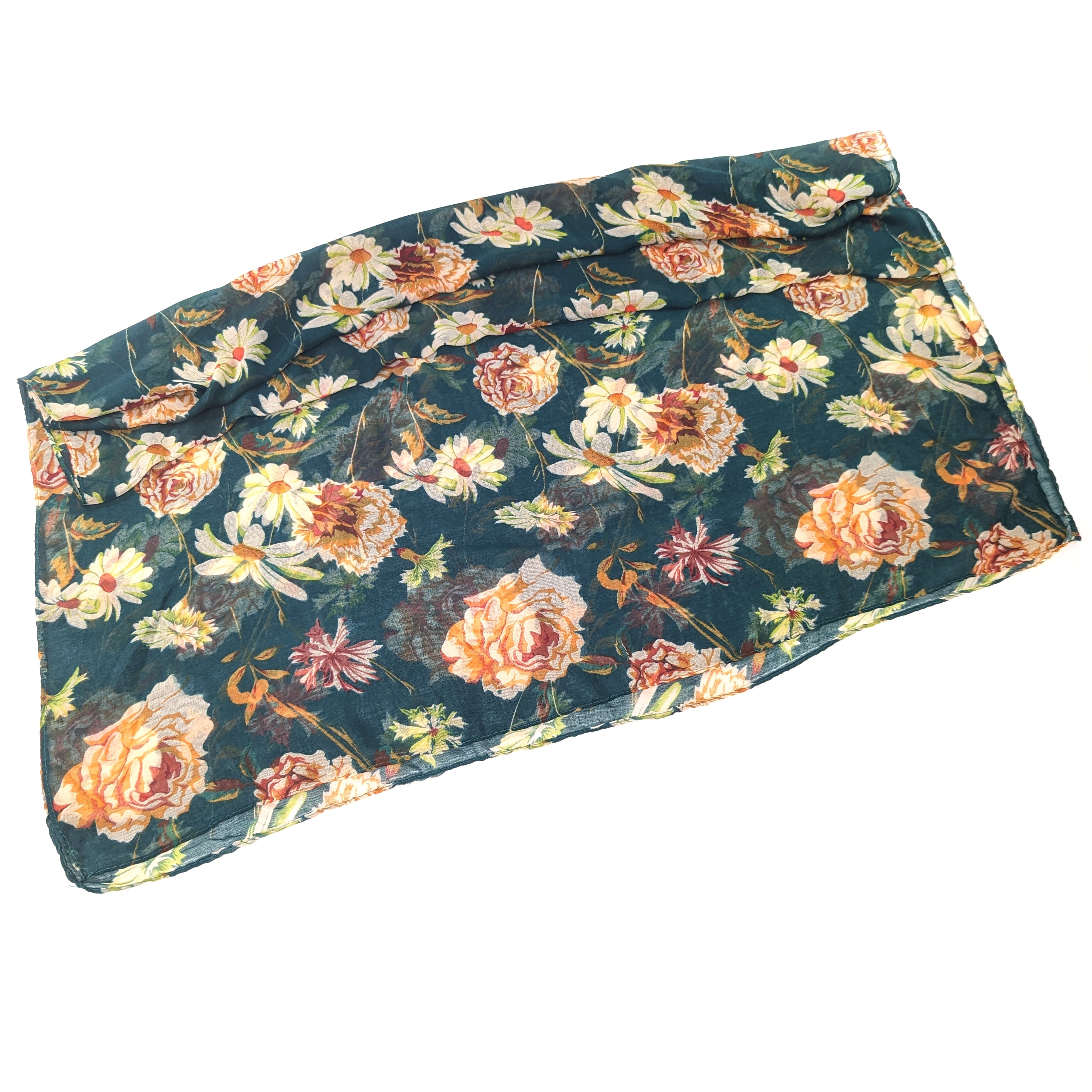 Rose and Daisy Scarf