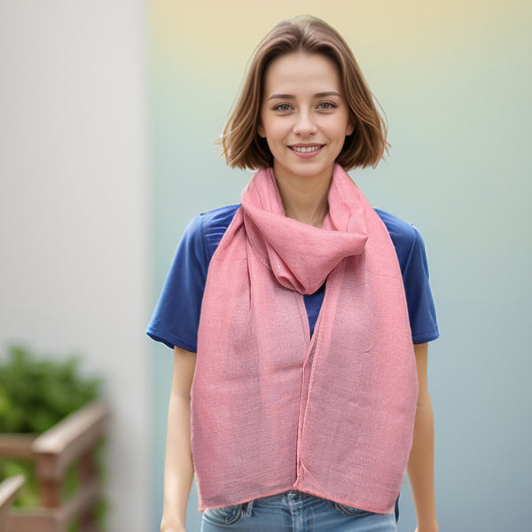 Viano Sparkle Scarf Pink