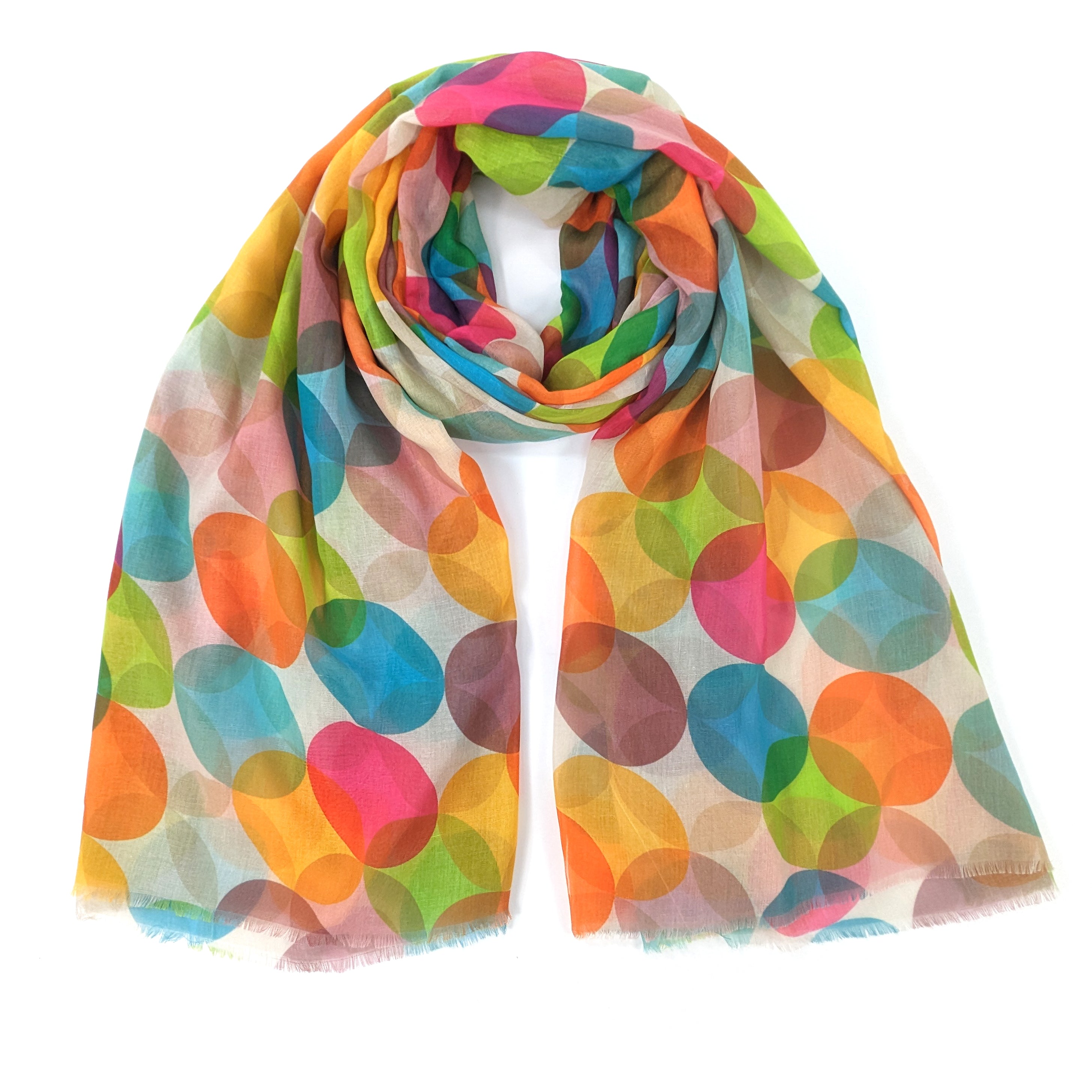 Aion - Mingling Circles Scarf - Sunrise Meadow (50x180cm)