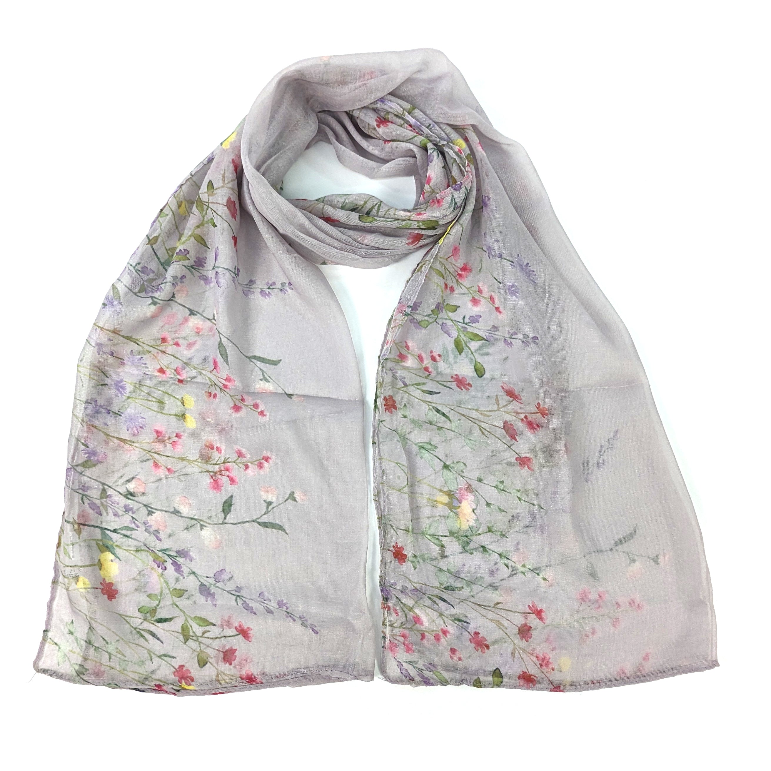 Wild Garden Border Scarf - Exclusive Design (50x180cm)