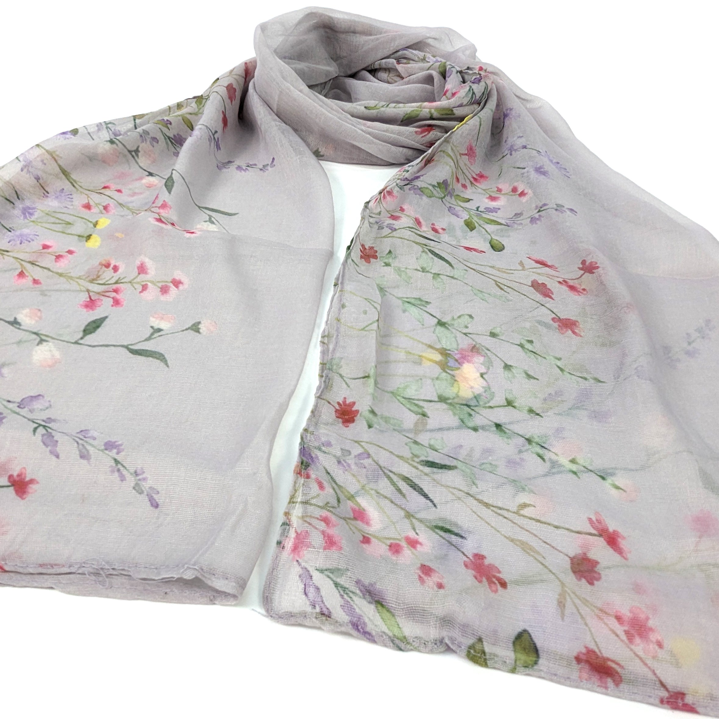 Wild Garden Border Scarf - (50x180cm)