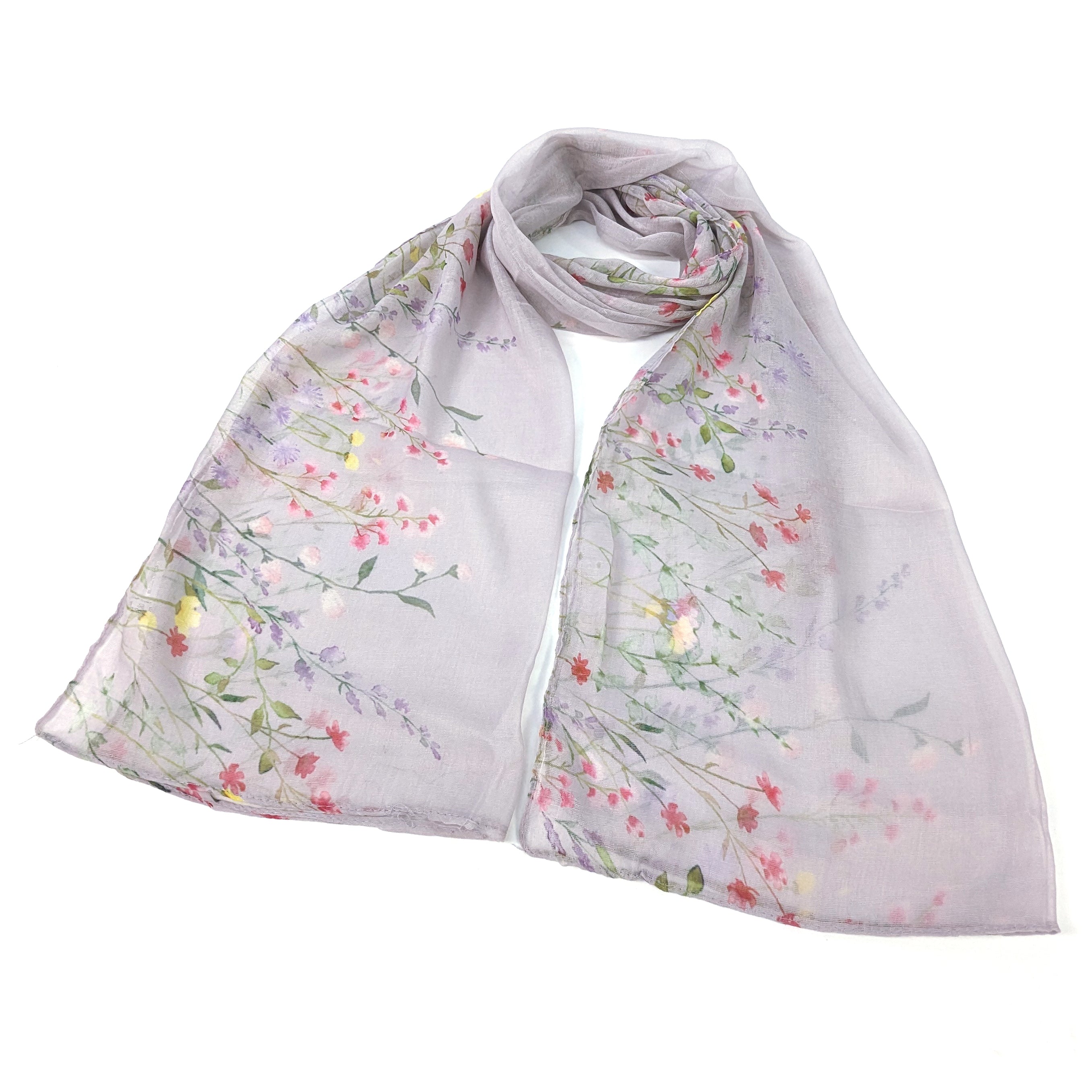 Wild Garden Border Scarf - (50x180cm)