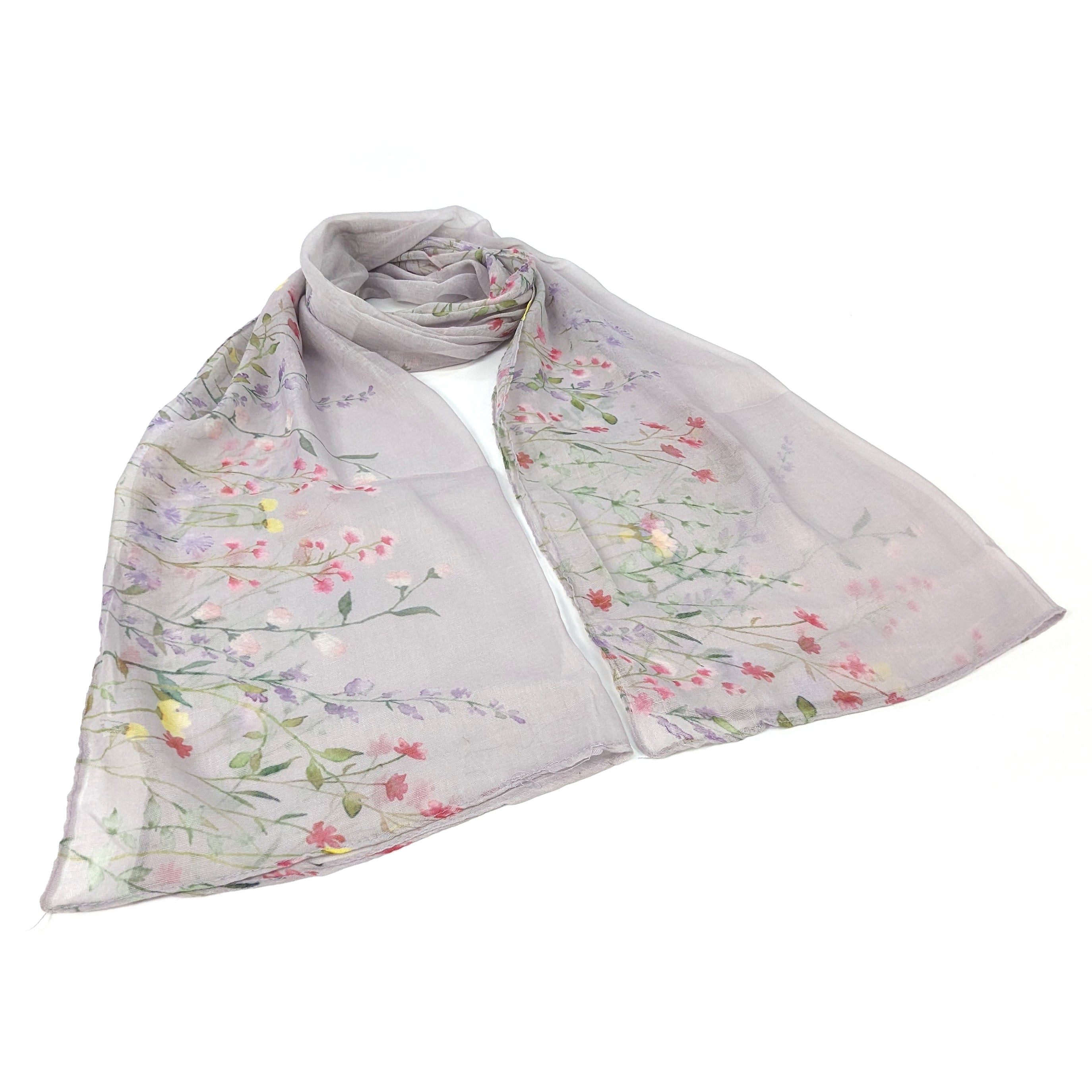 Wild Garden Border Scarf - (50x180cm)