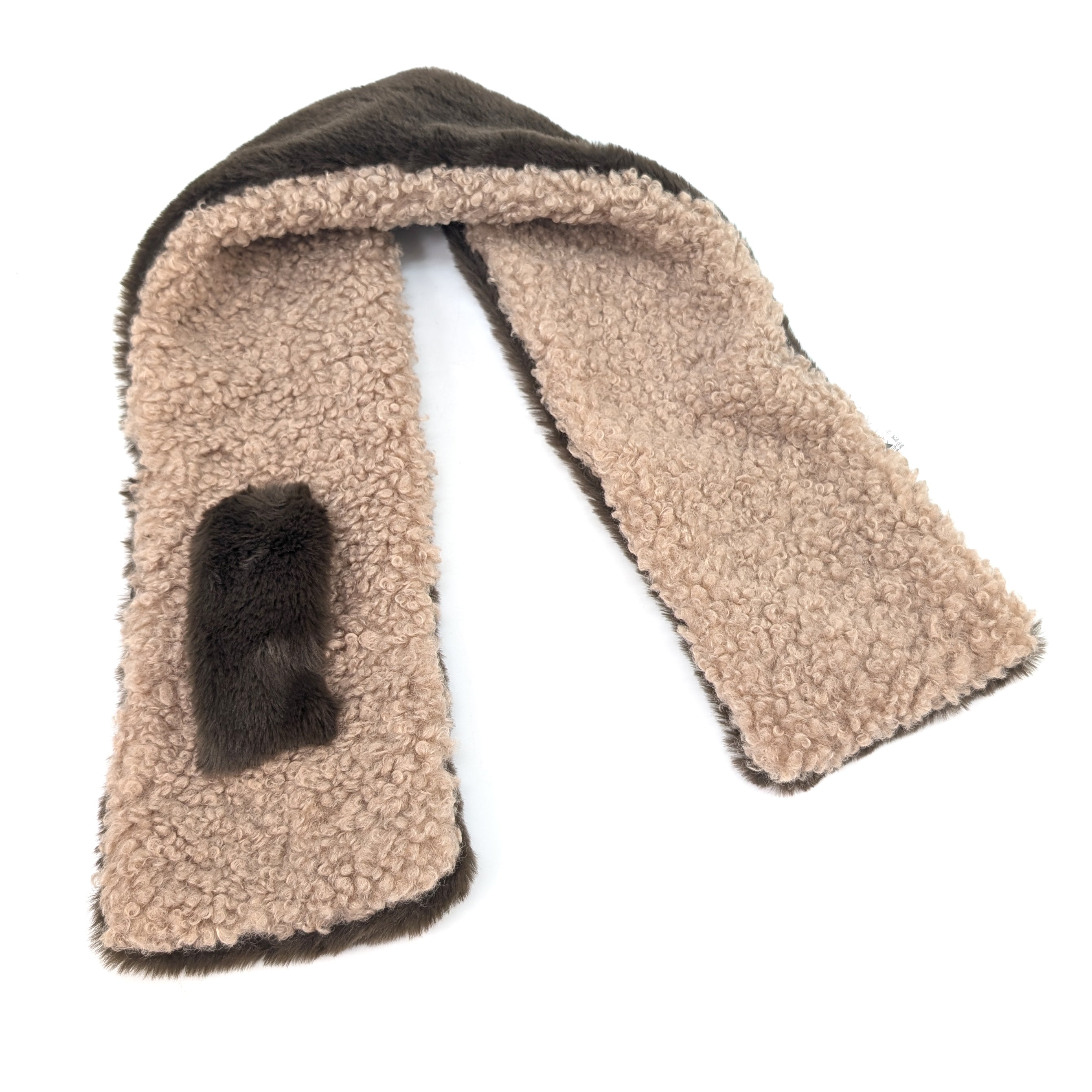 Bela Bela - Teddy Bear Faux Fur Collar - Chocolate