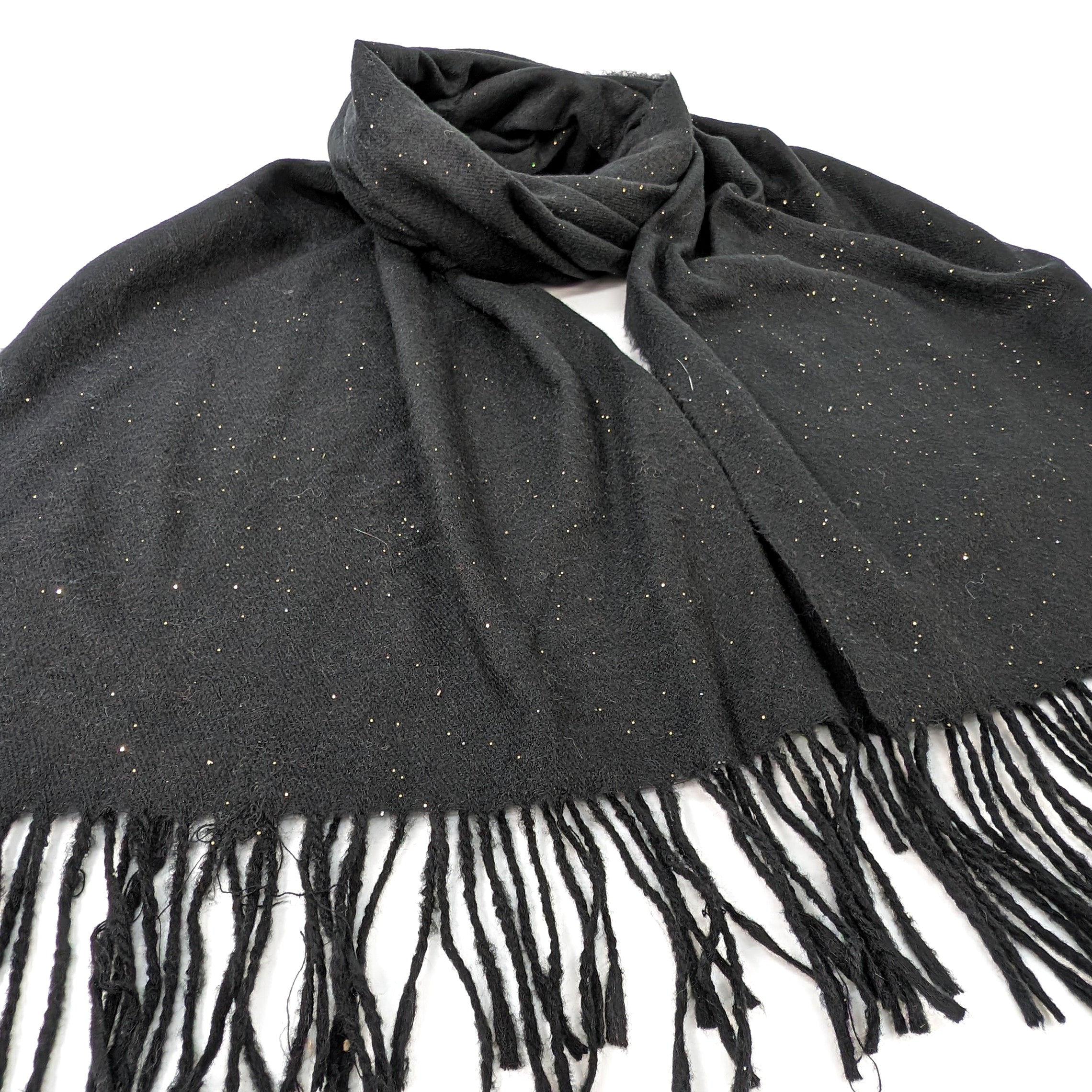 Sparkly Petra Pashmina Scarf (70x180cm) - Black