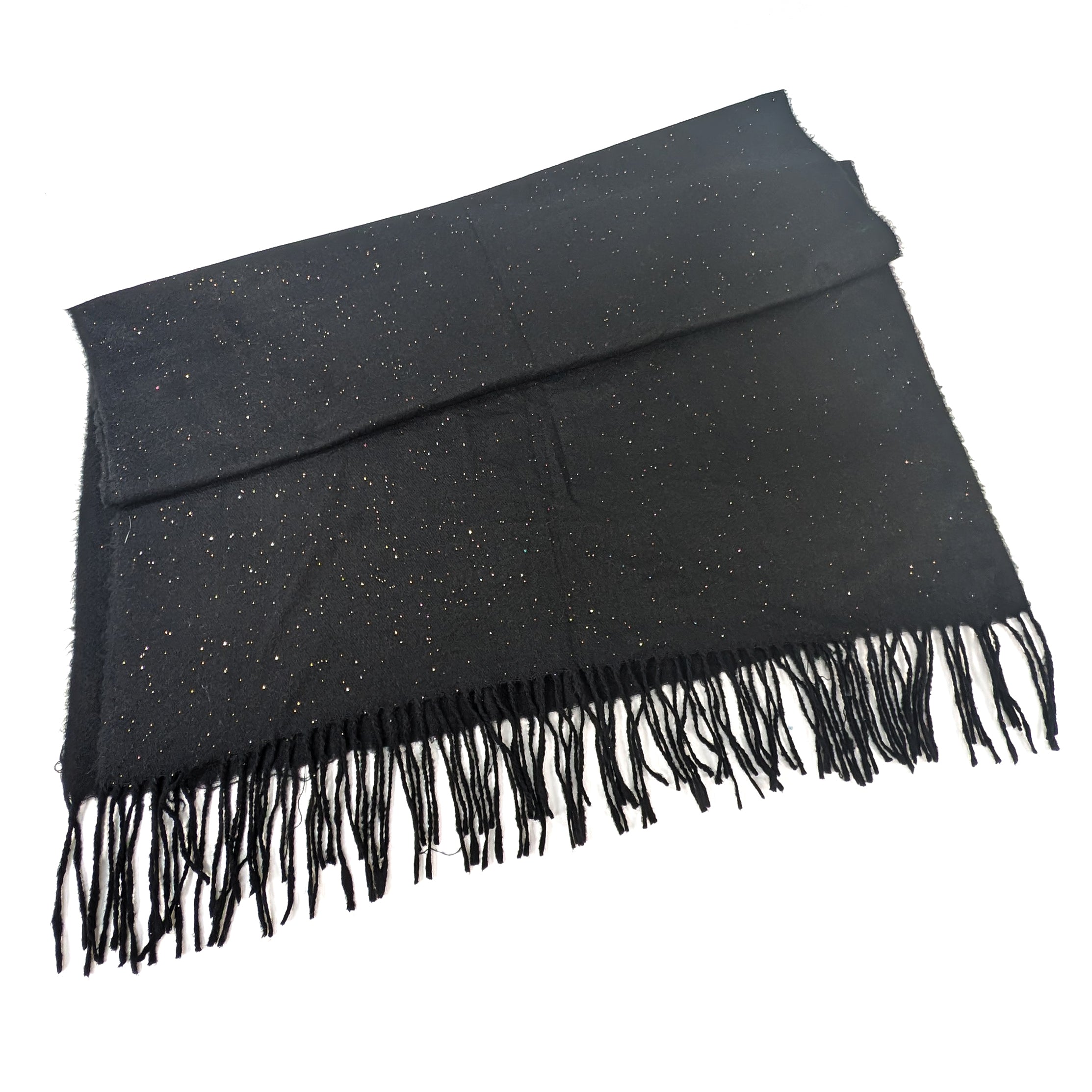 Sparkly Petra Pashmina Scarf (70x180cm) - Black