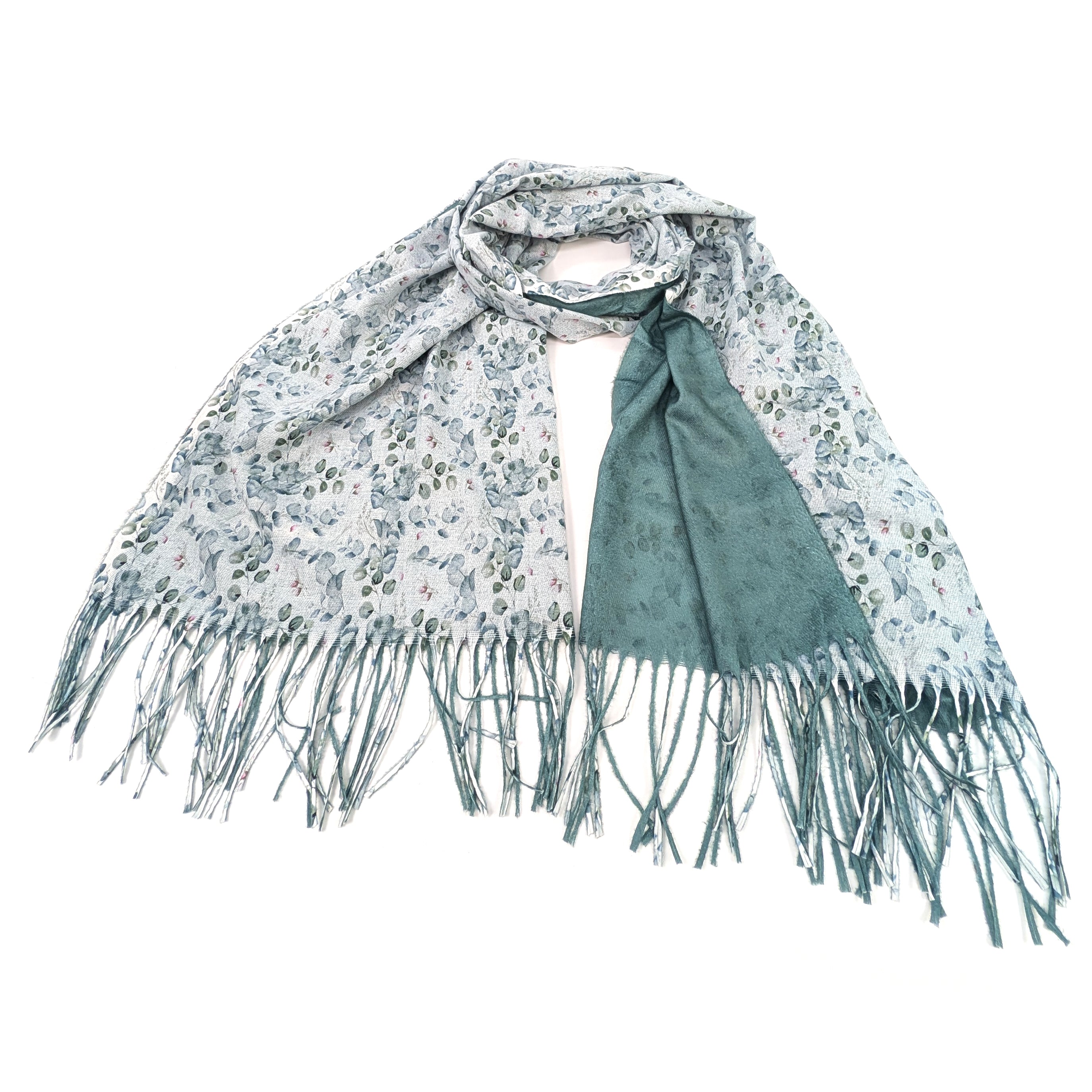 Eucalyptus Pashmina Scarf (70x180cm) - Exclusive Design - Sage Green