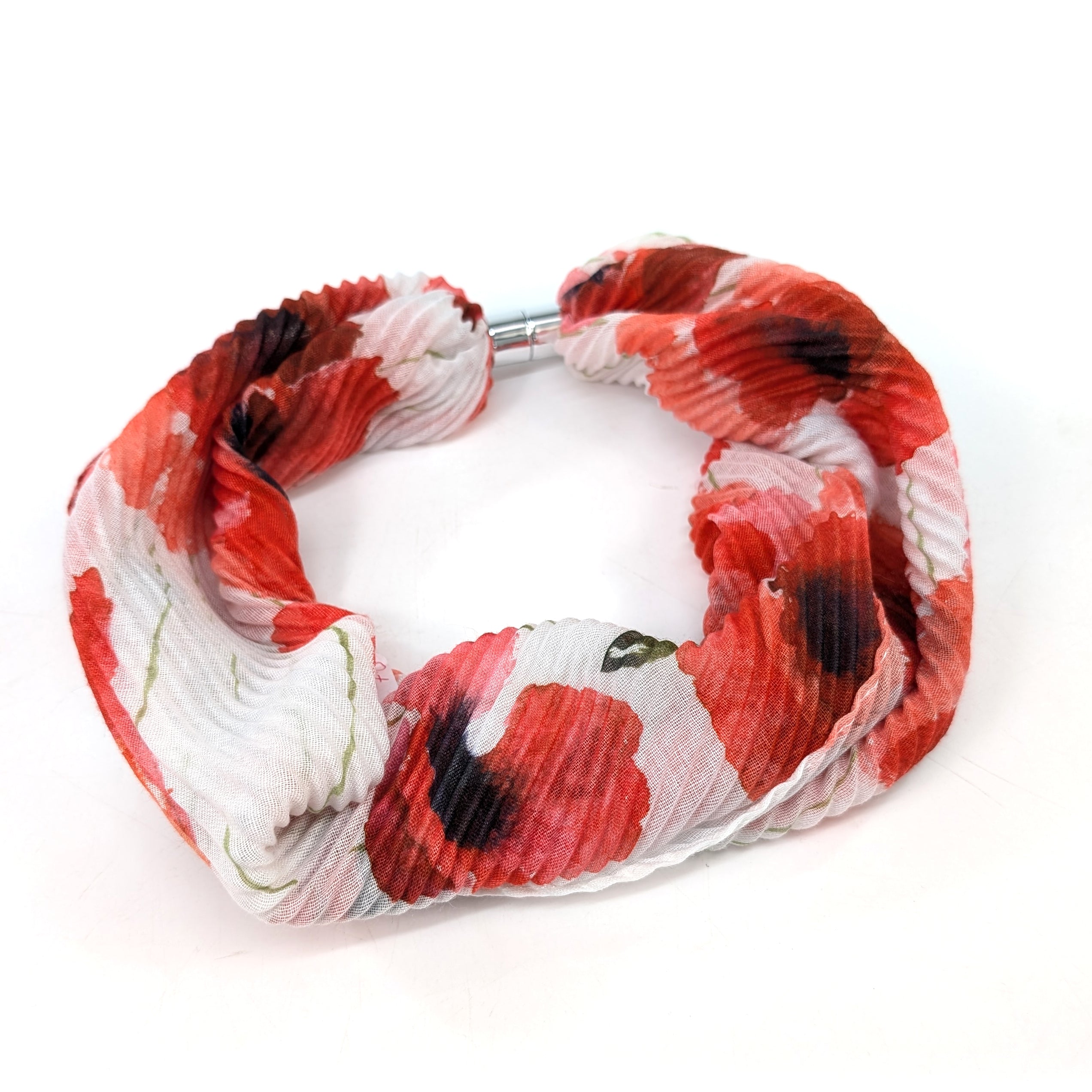 Poppy Field Magnetic Neck Scarf - Exclusive Design