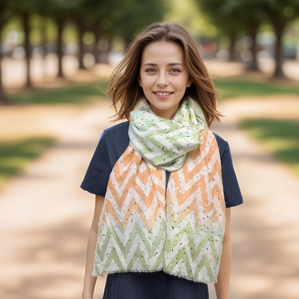 ZigZag Sprinkles Scarf (70x180cm) - Watermelon