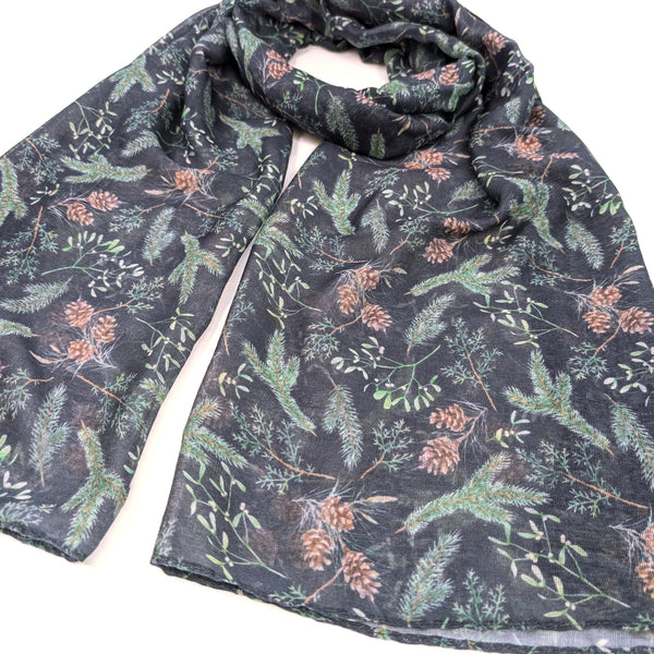 Fir Cone Scarf (70x180cm) - Exclusive Design