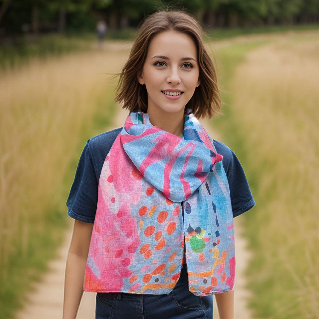 She Sells Seashells Scarf (50x180cm) - Exclusive Design – thescarfgiraffe