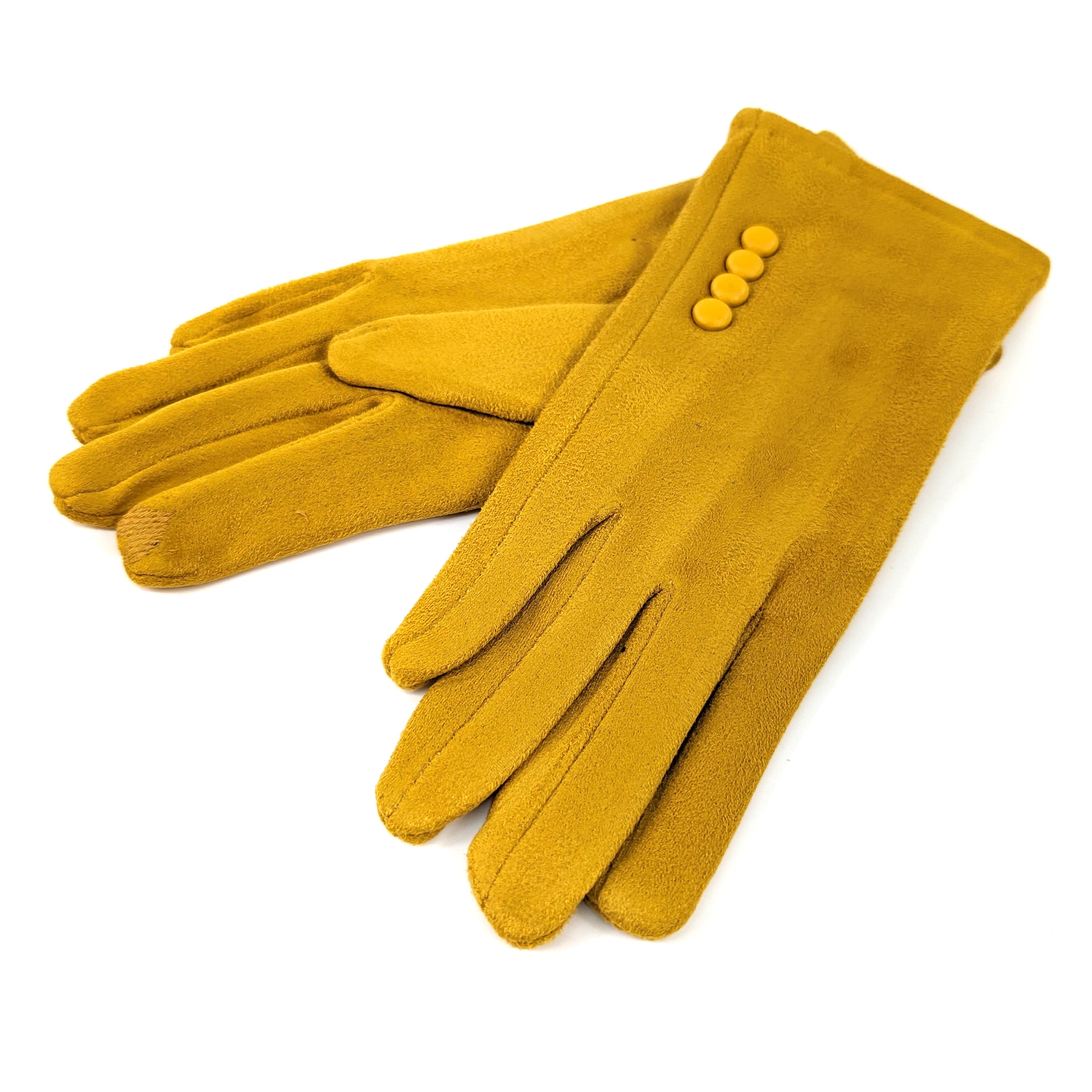 Bright Colour Gloves - Mustard