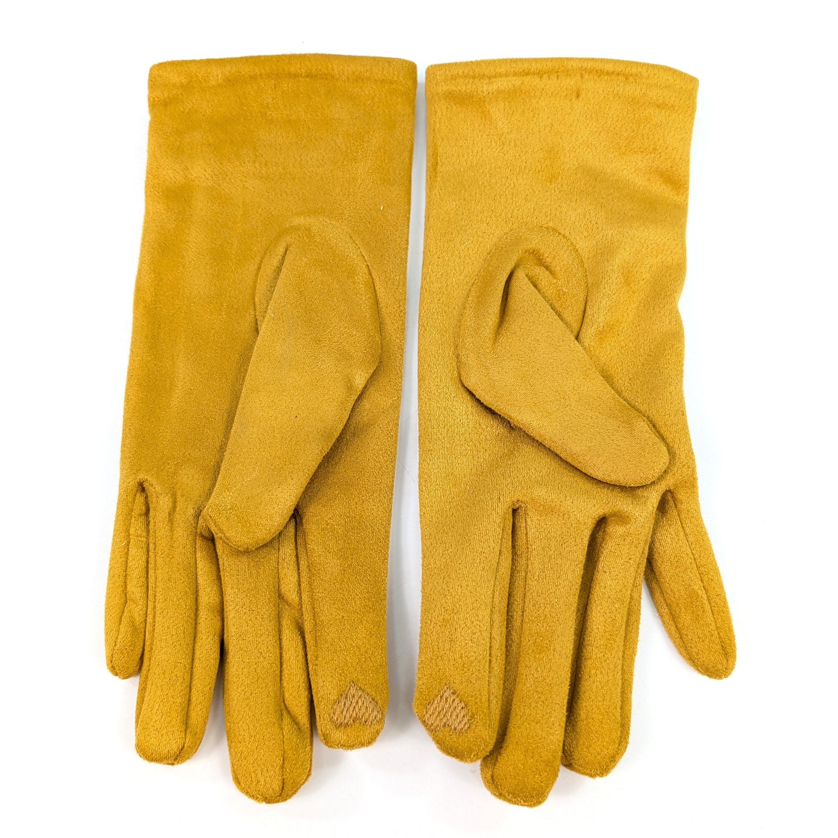 Bright Colour Gloves - Mustard