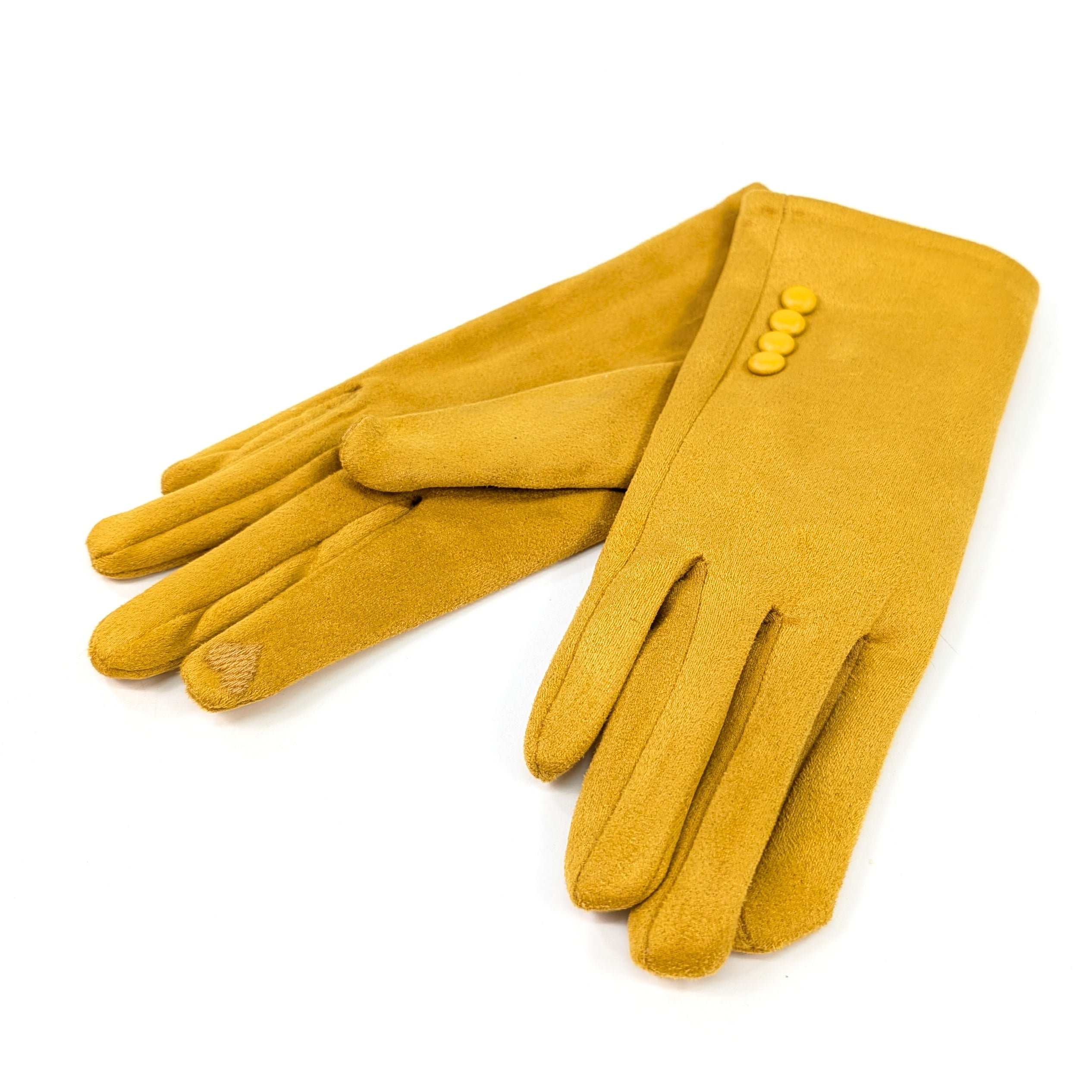 Bright Colour Gloves - Mustard