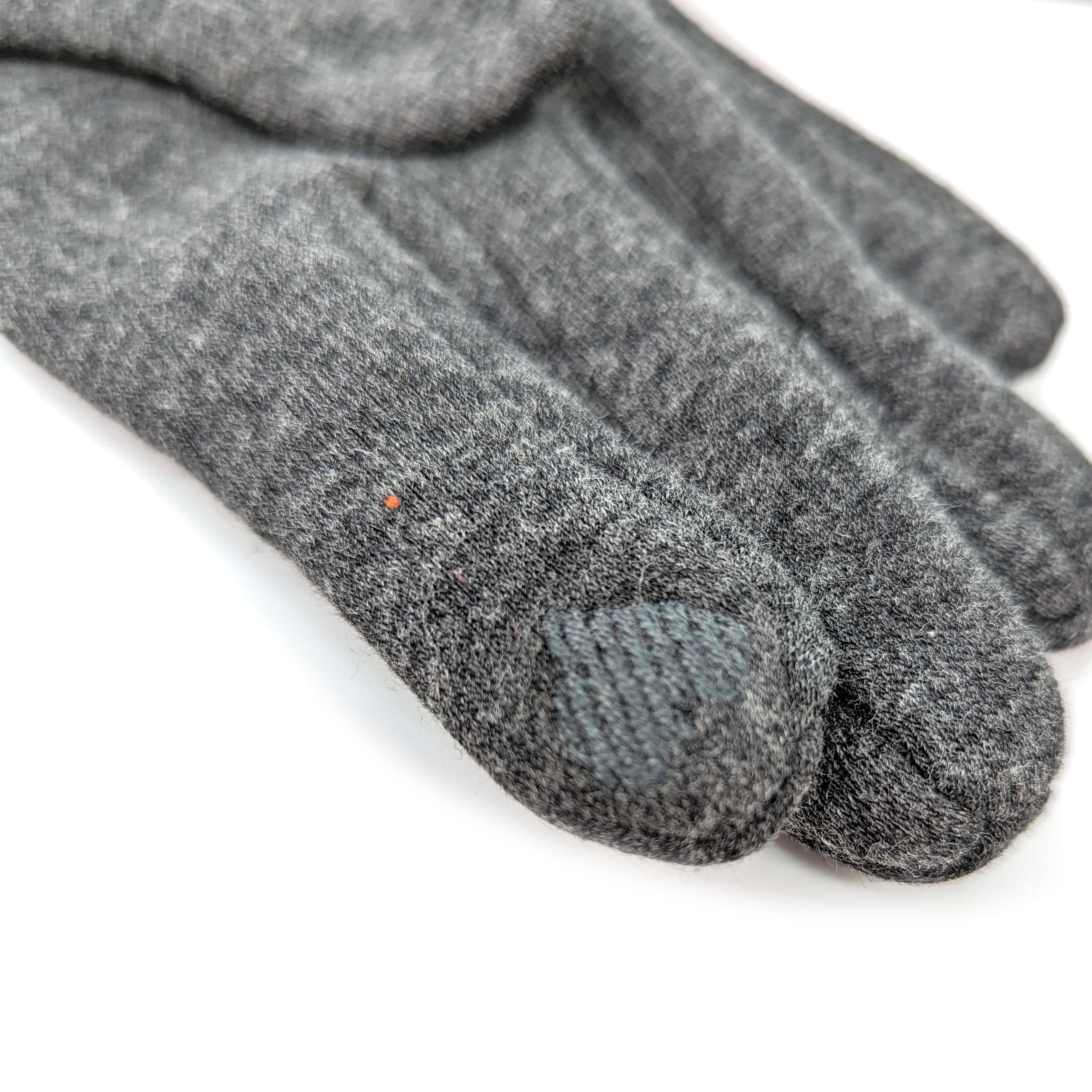 Faux Fur Two in One Gloves - Grey