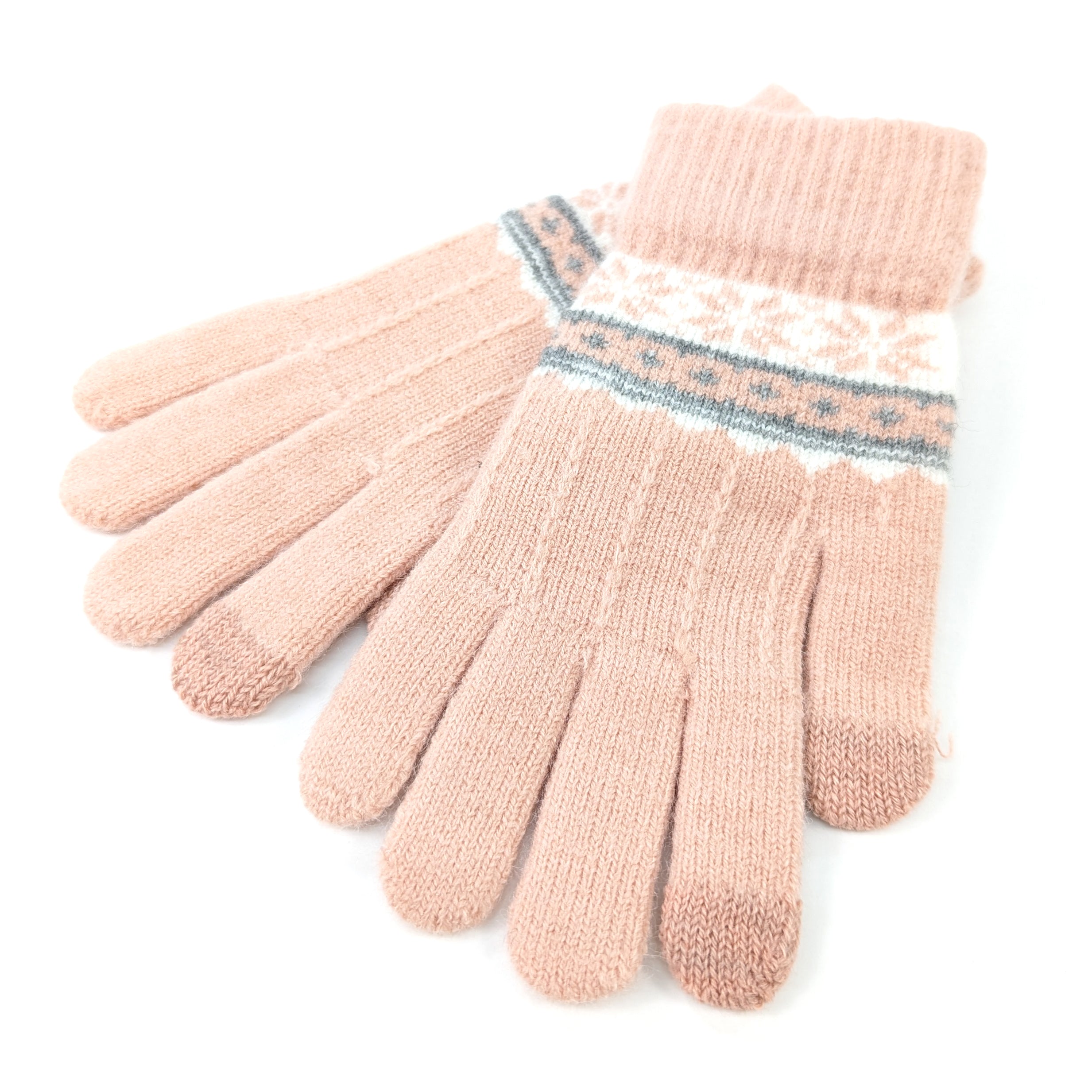 Nordic Style Gloves - Pink