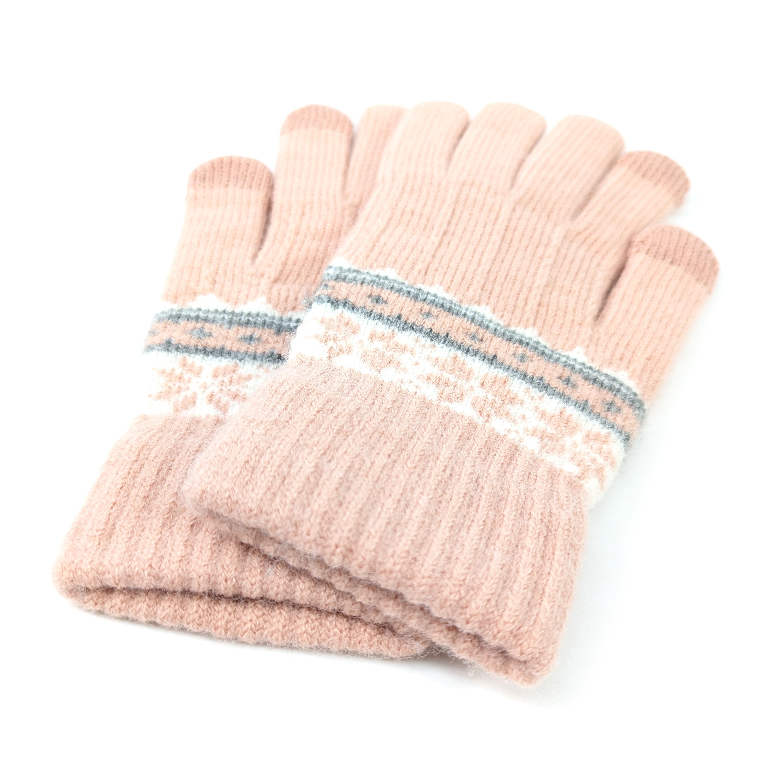 Nordic Style Gloves - Pink