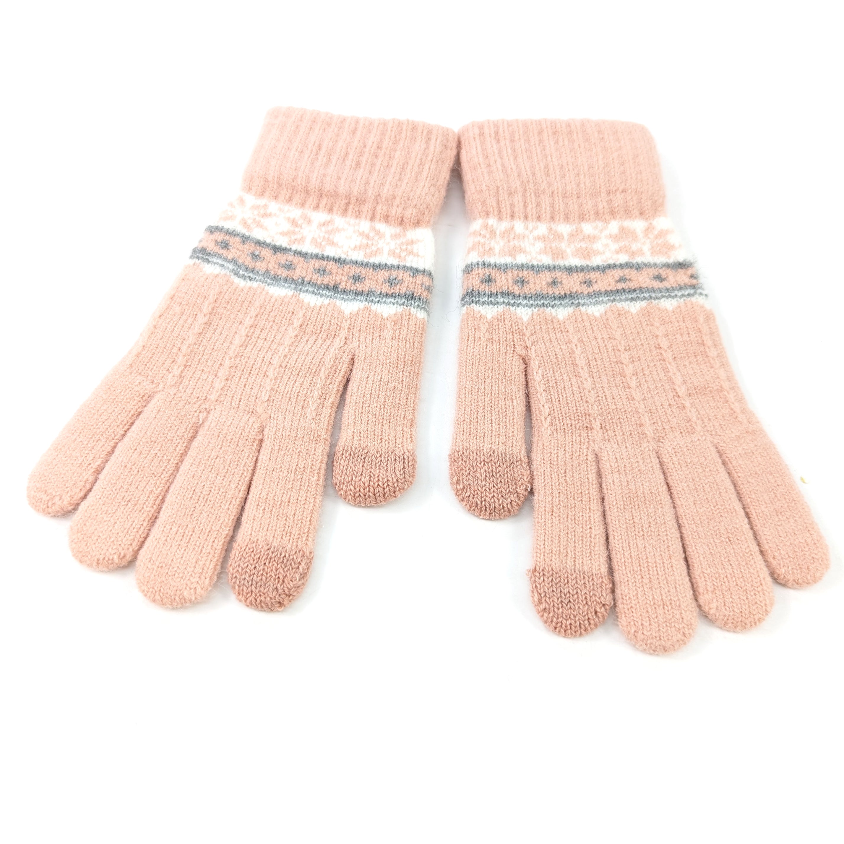 Nordic Style Gloves - Pink