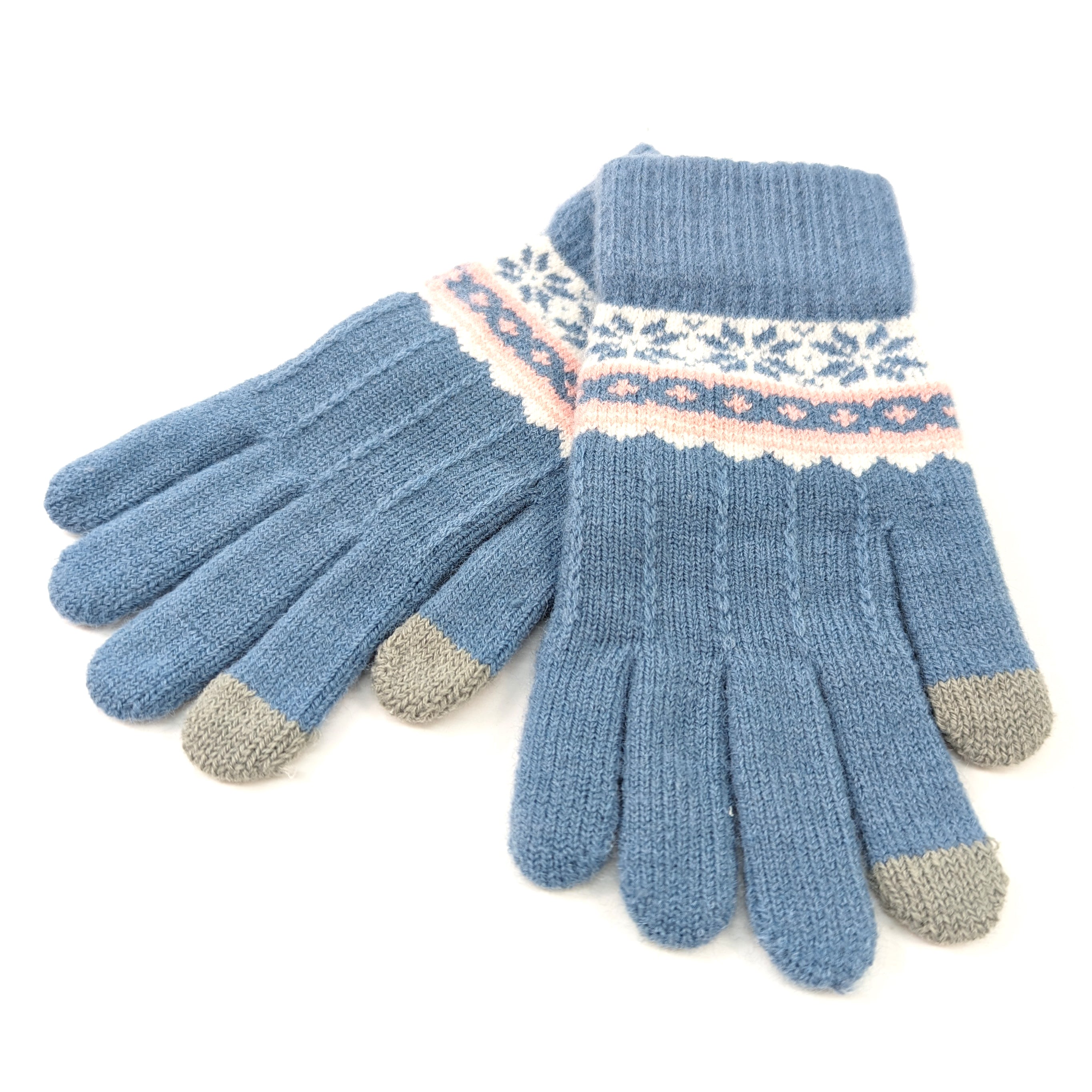 Nordic Style Gloves - Blue