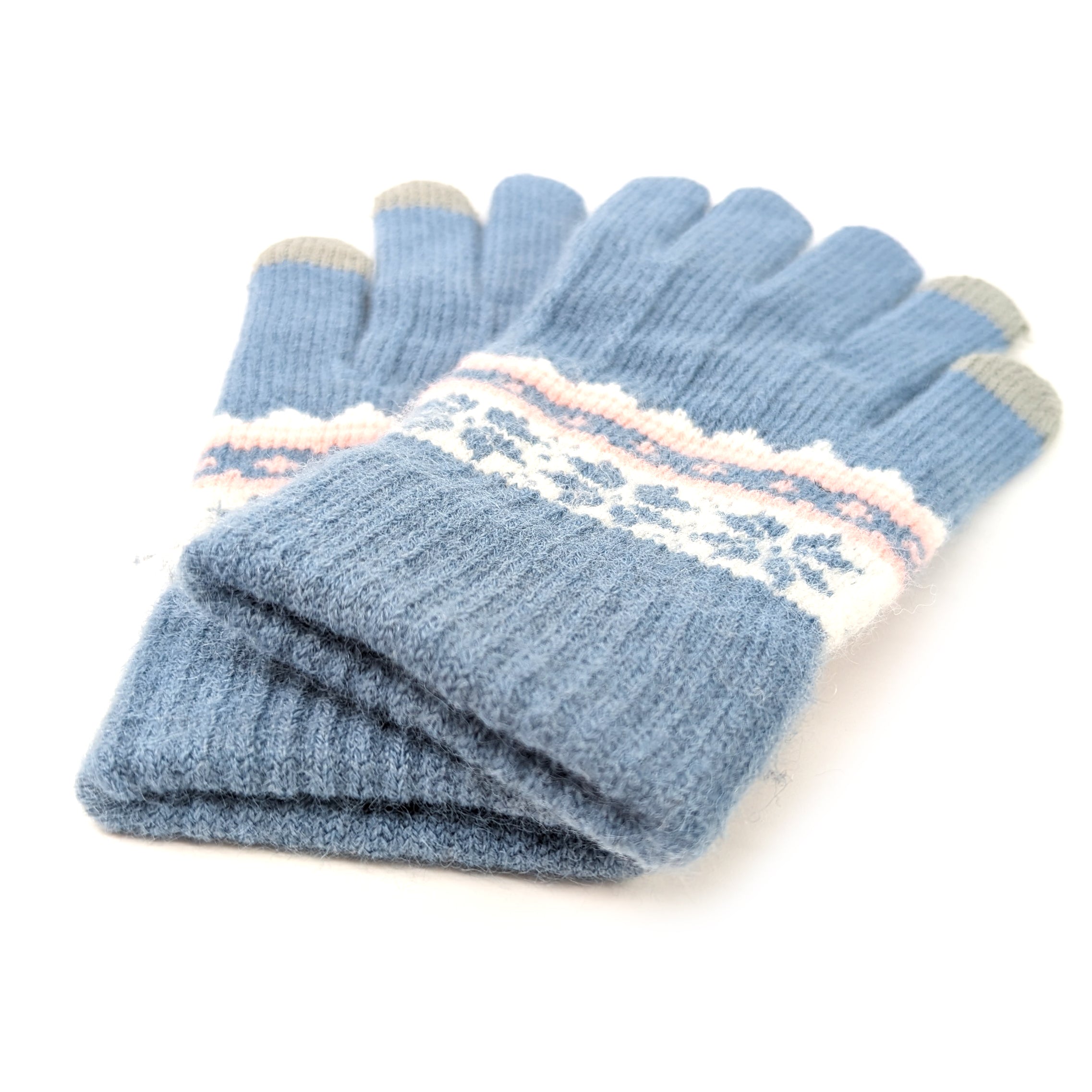 Nordic Style Gloves - Blue