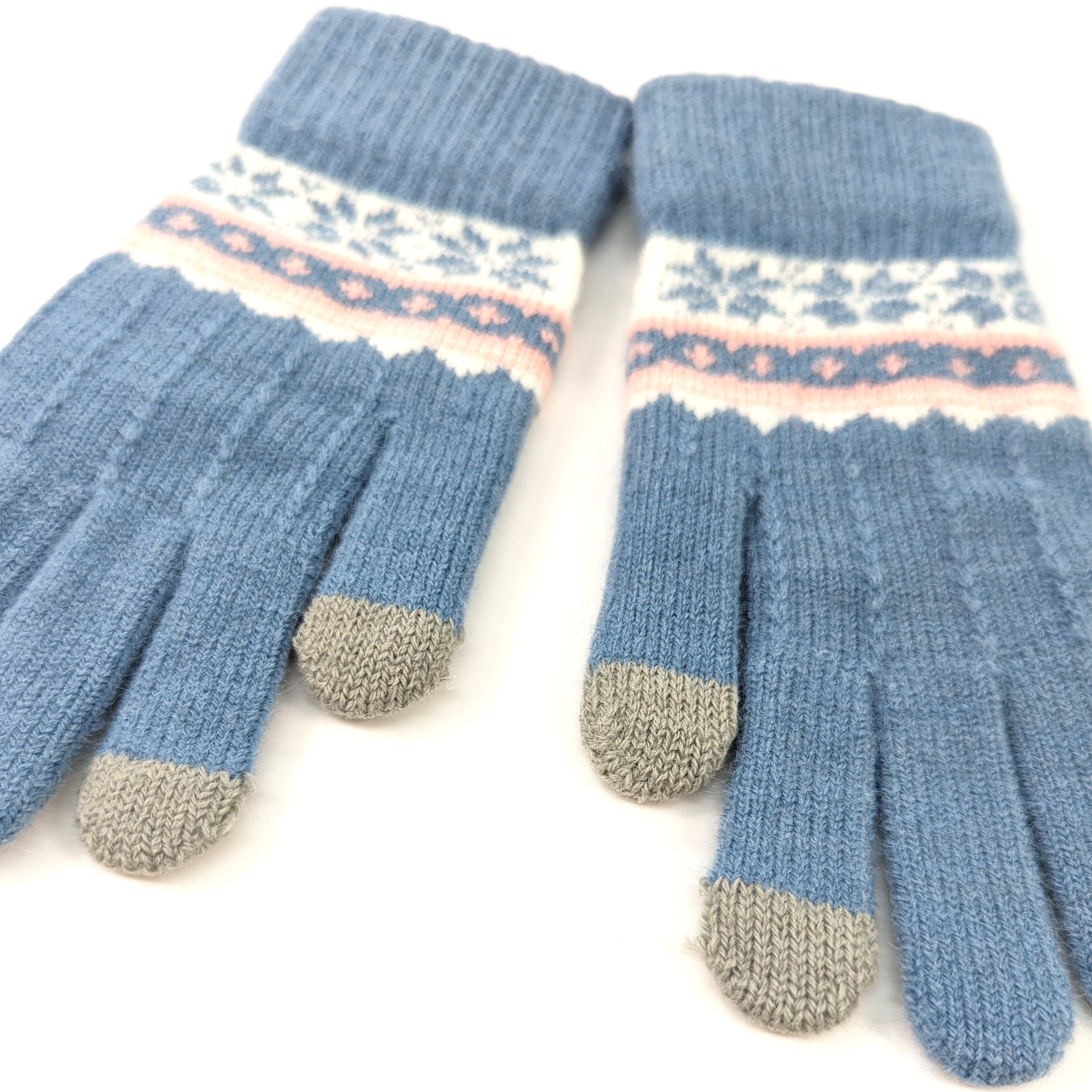 Nordic Style Gloves - Blue