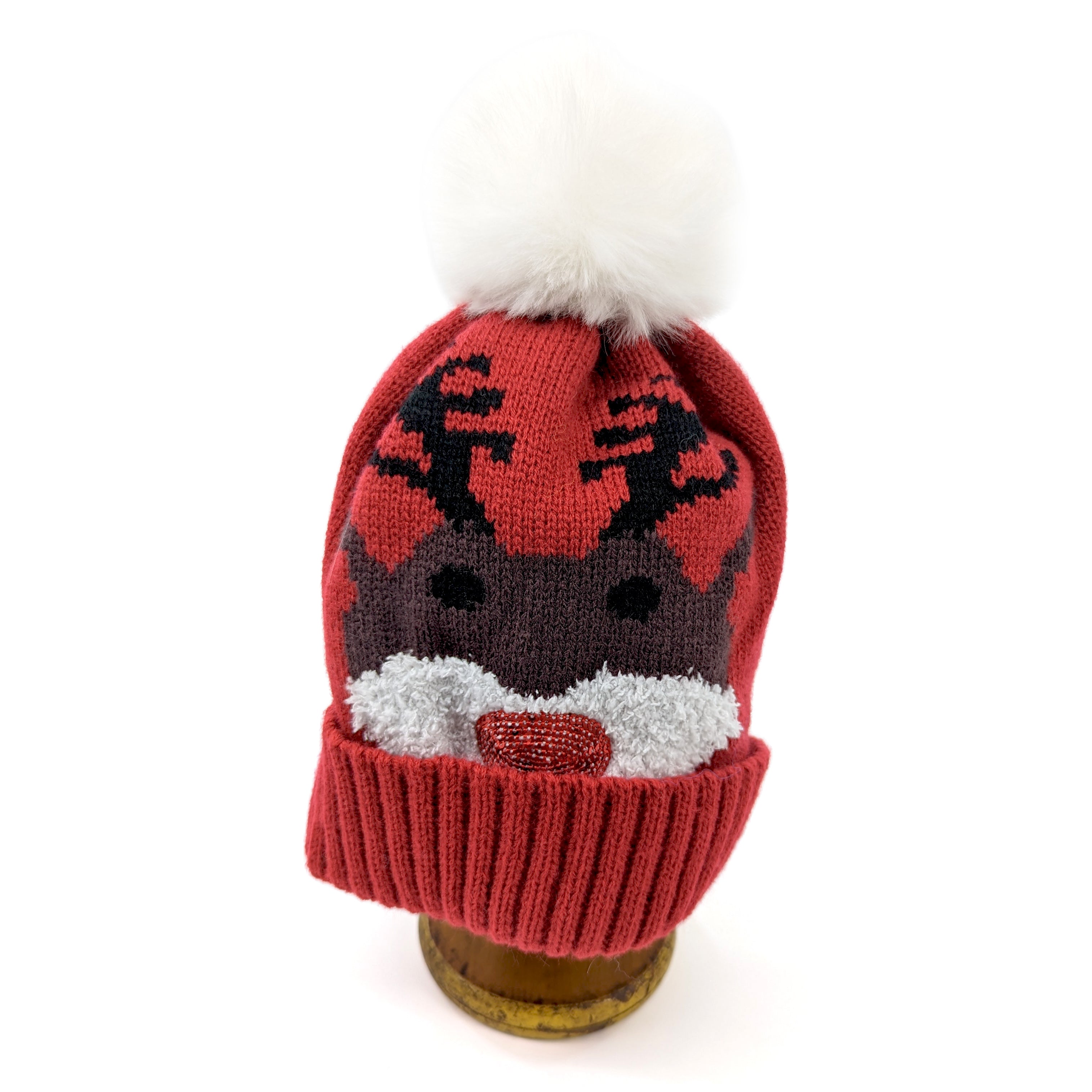 Sequin Reindeer Childrens Bobble Hat