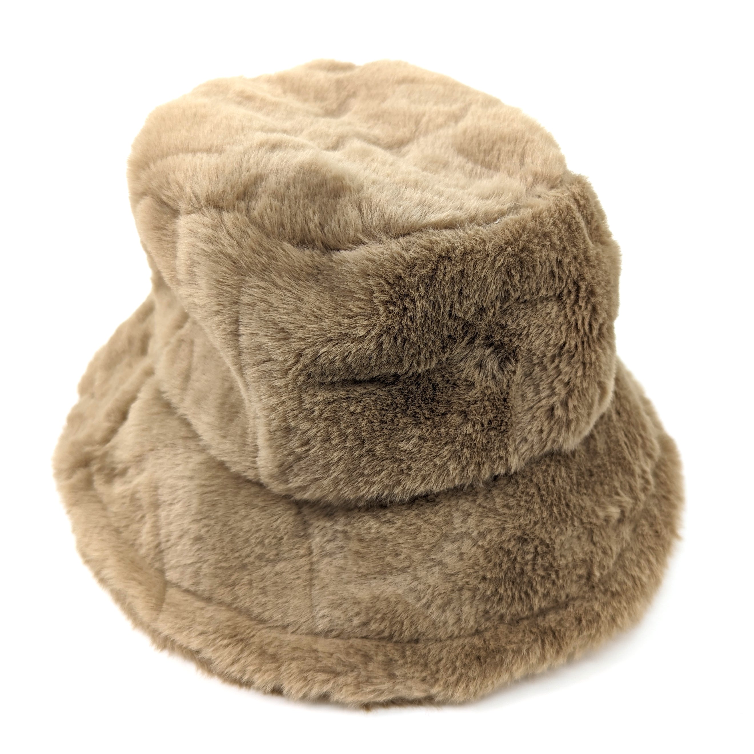 Faux Fur Bucket Hat - Mink