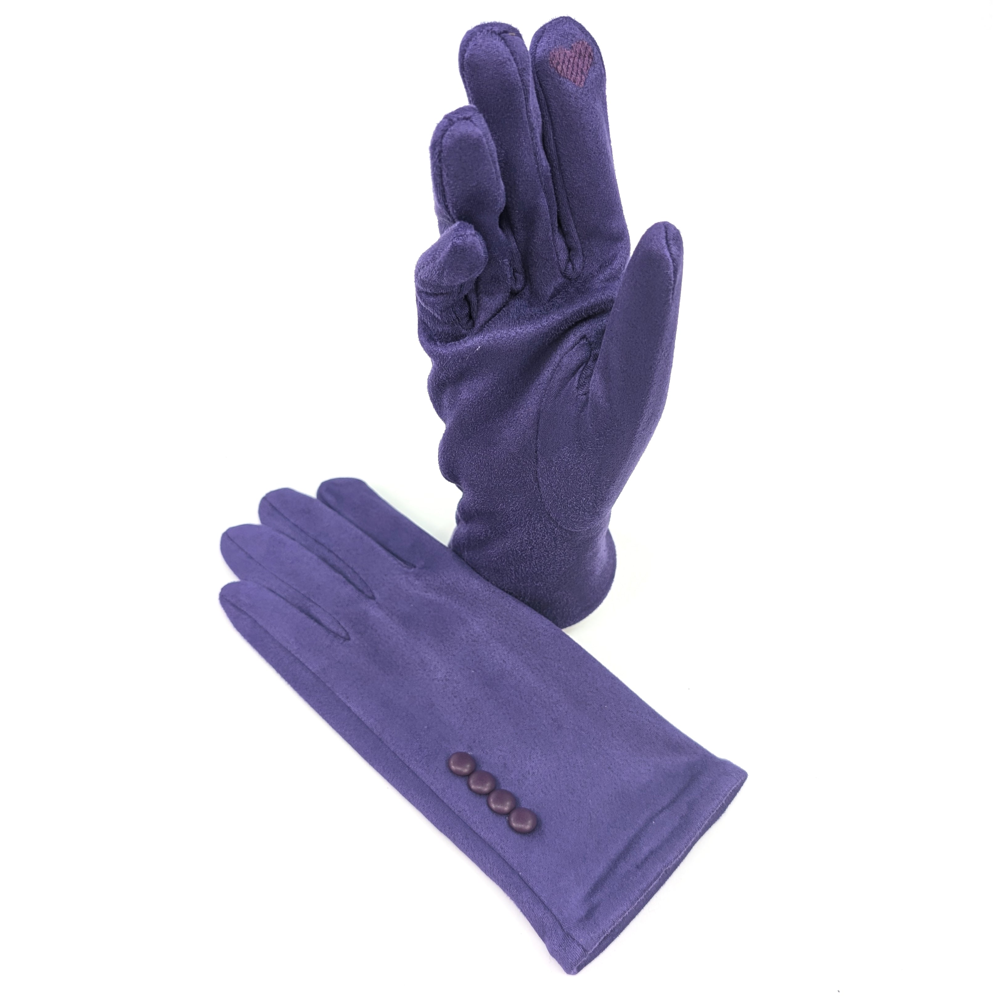 Bright Colour Gloves - Regal Purple