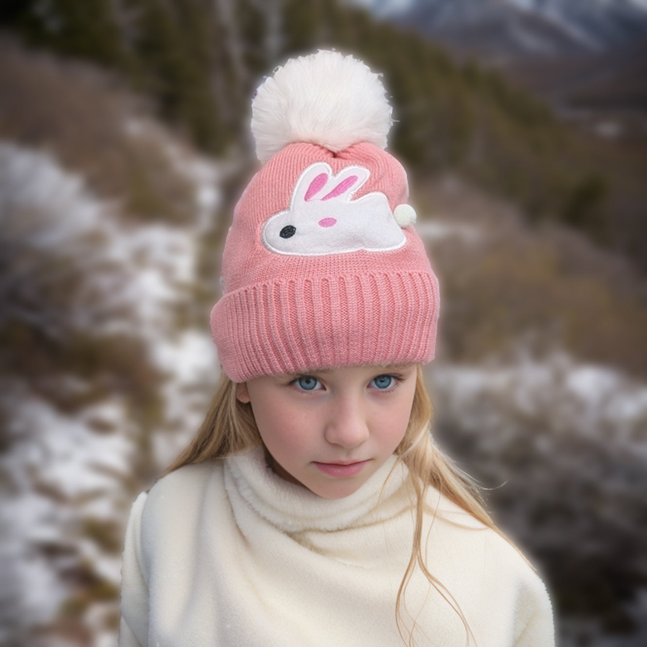 Rosie Rabbit Children's Hat (Small) - Pink