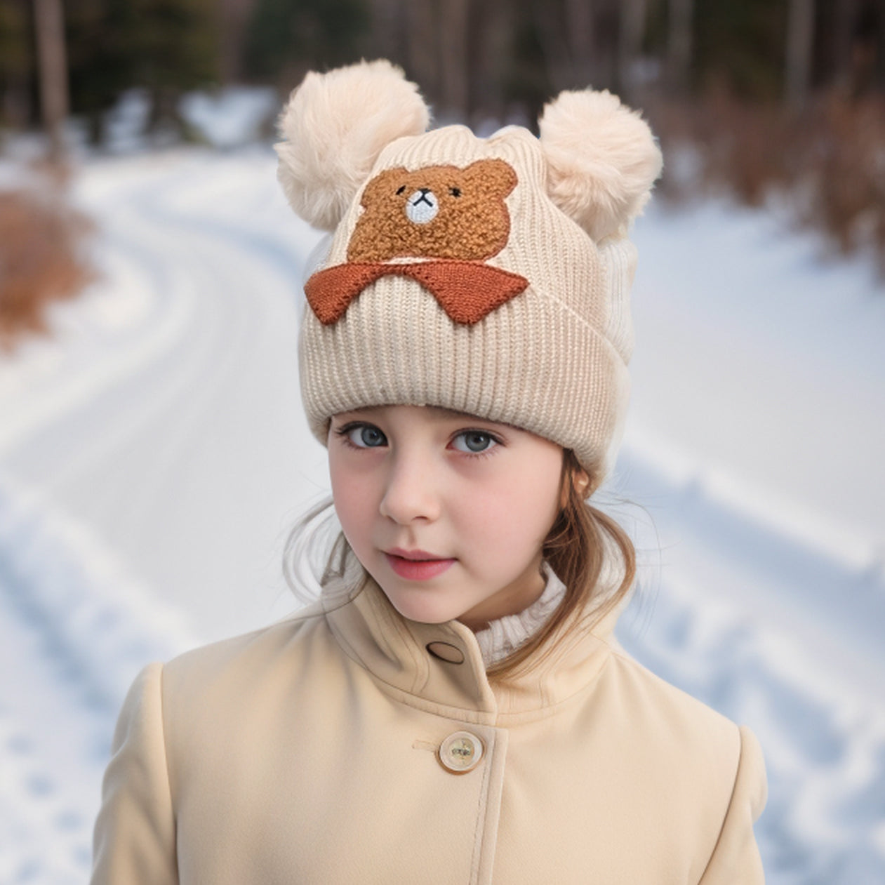 Benjy Bear Children's Hat (Baby) - Cream