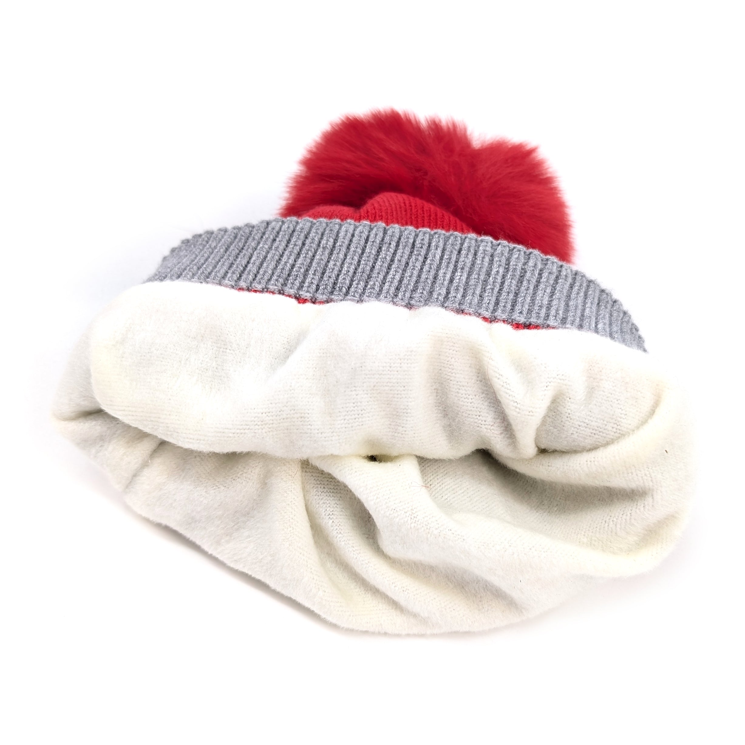 Goggling Children's Bobble Hat (Medium) - Red