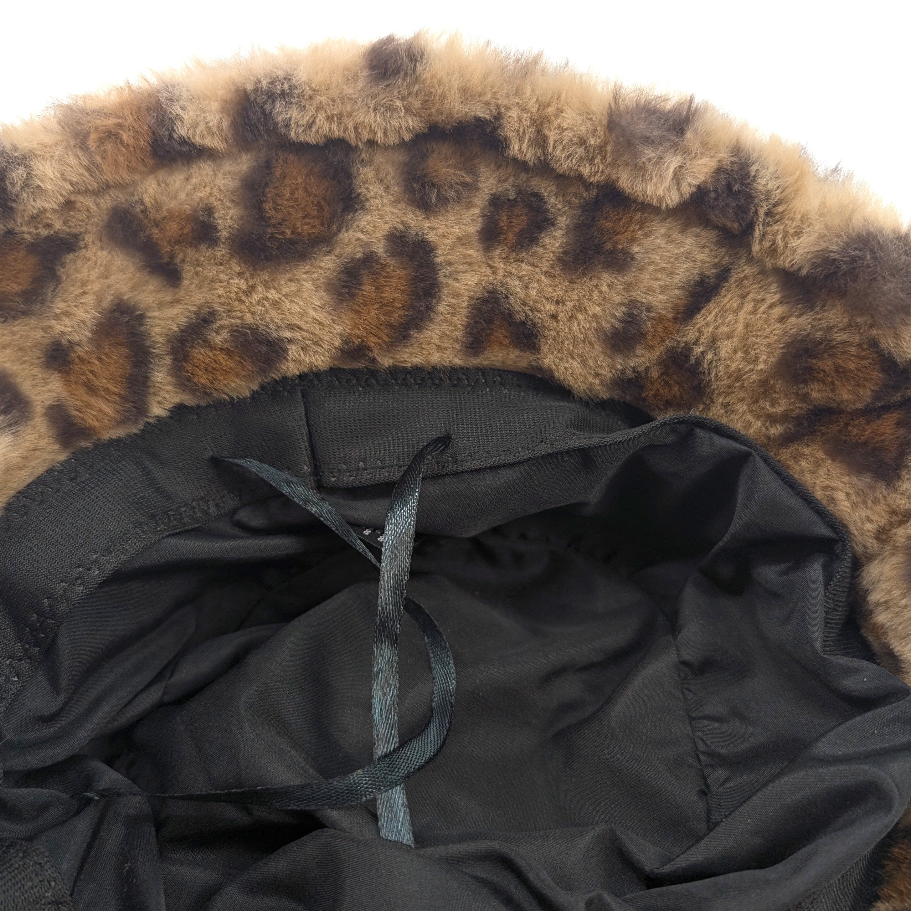 Faux Fur Bucket Hat - Animal Print