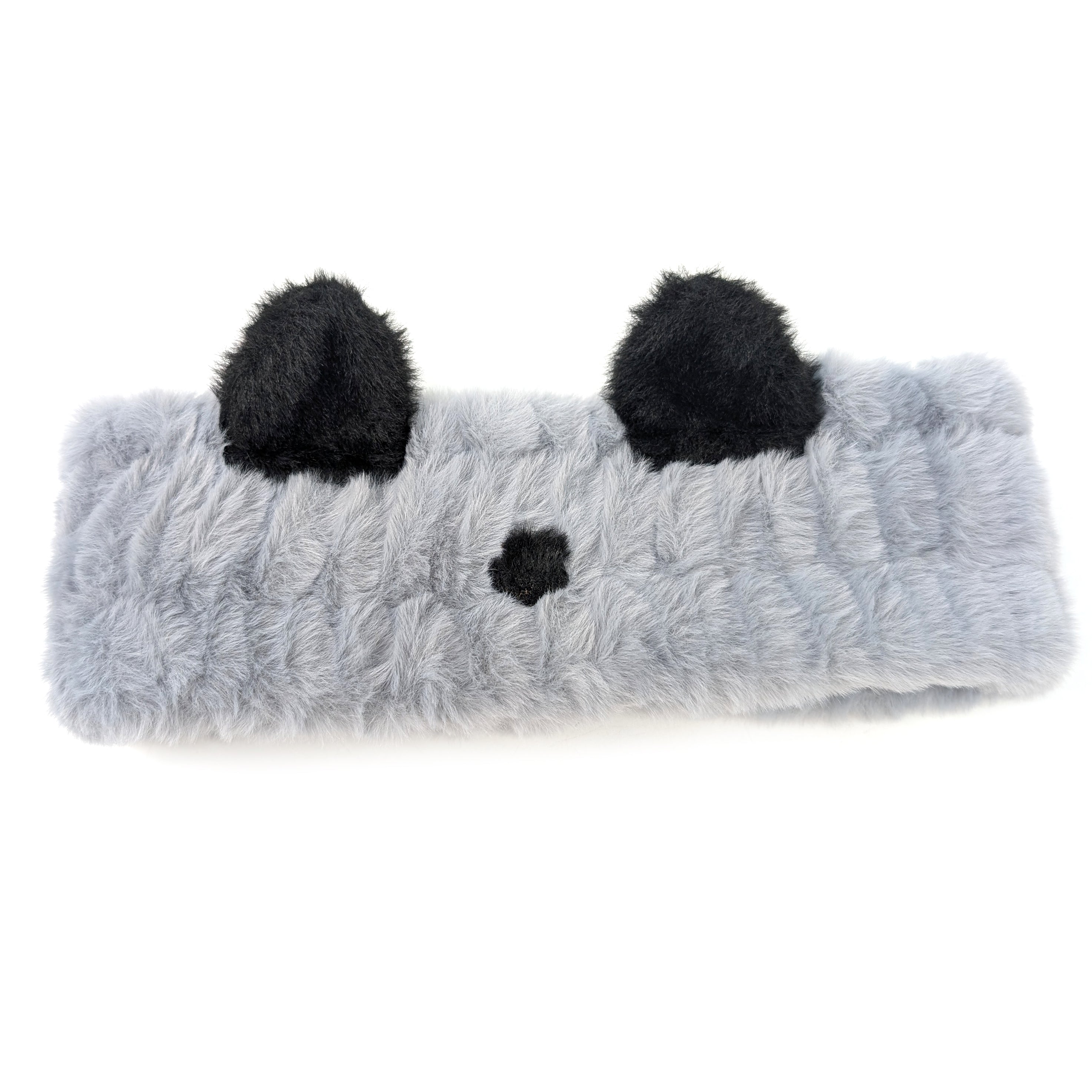 Children's Faux Fur Bear Headband - Grey