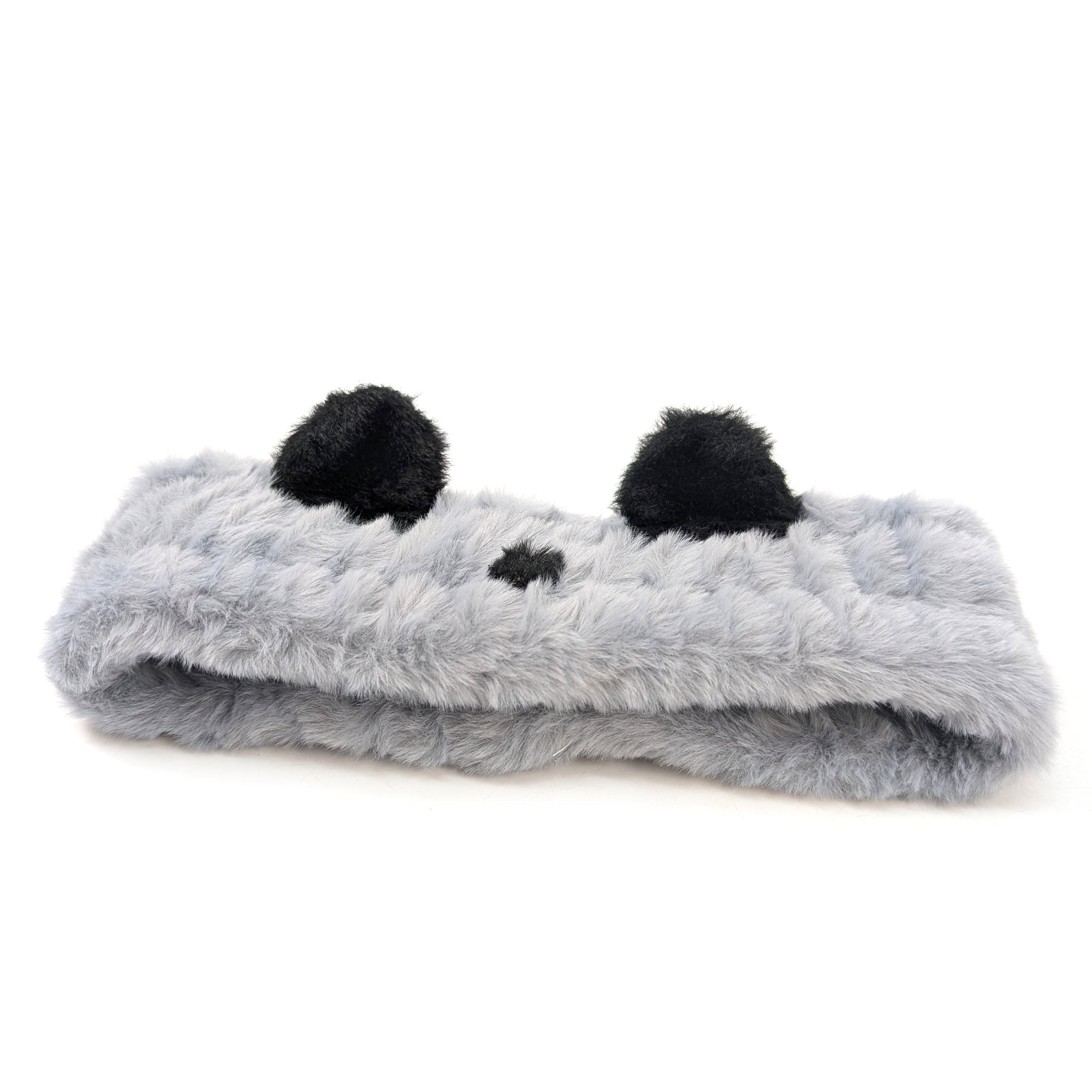 Children's Faux Fur Bear Headband - Grey